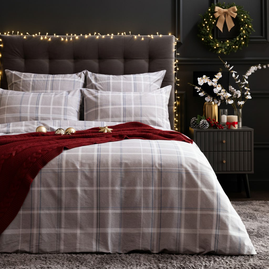 Постельное белье Rigoroso, серое