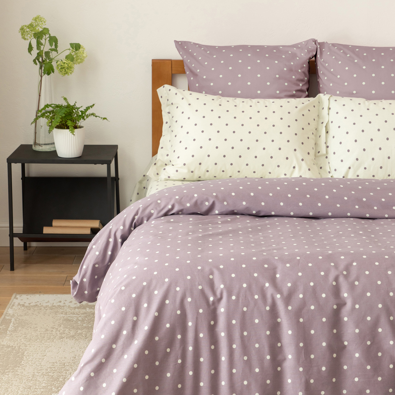 Постельное белье Pois purple I - фото № 3