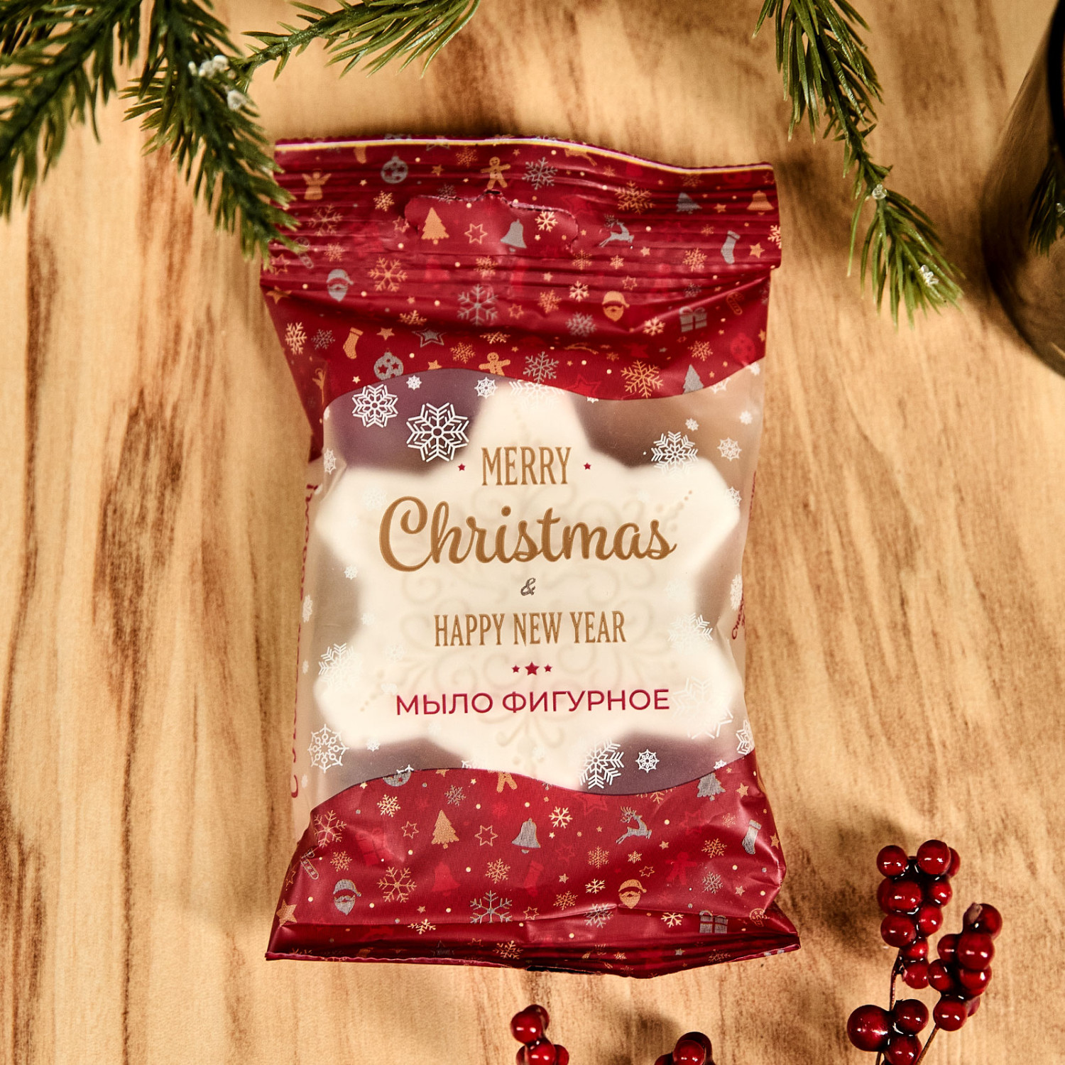 Мыло Снежинка Christmas - фото № 3