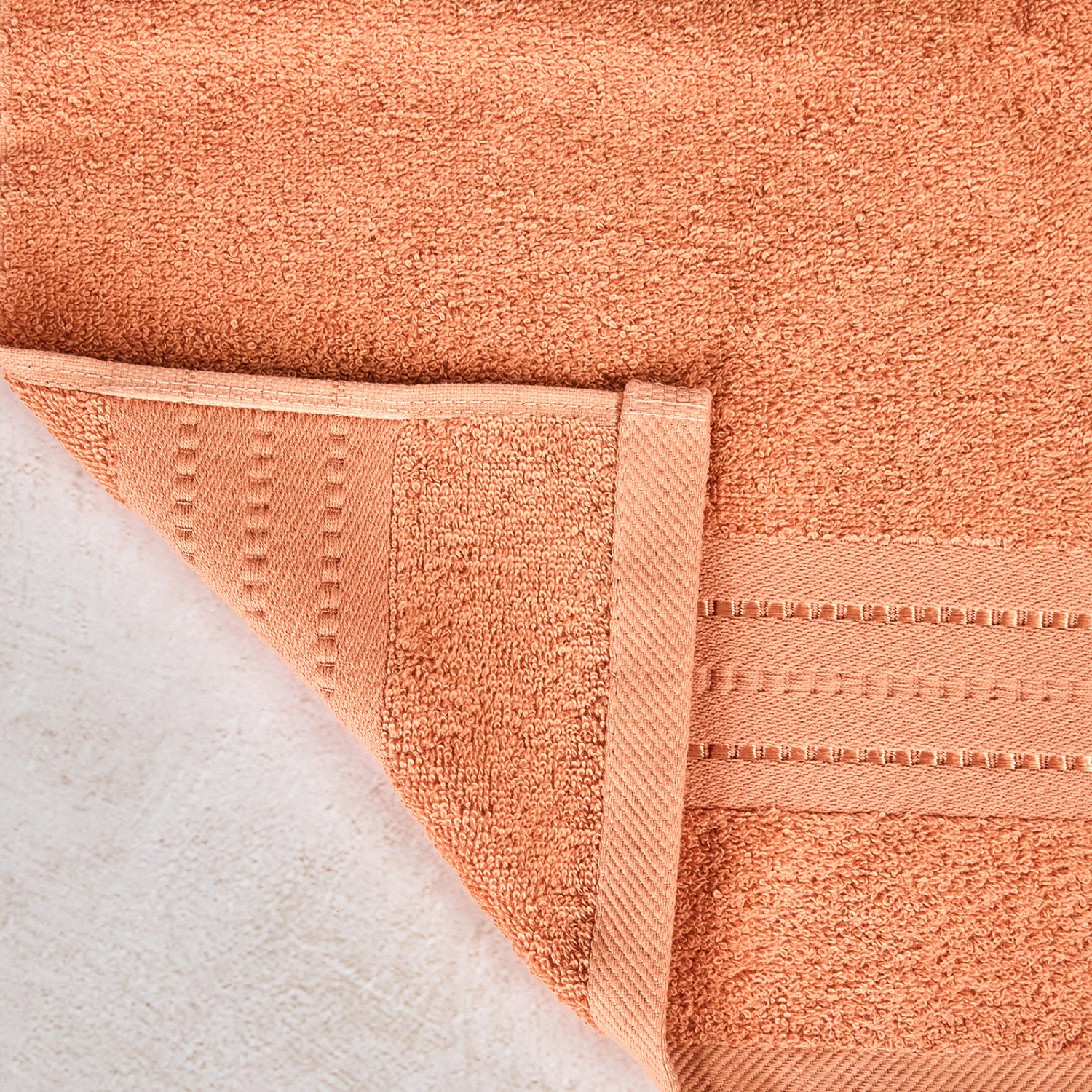 Полотенце махровое Базена/Basena, оранжевое - фото № 3