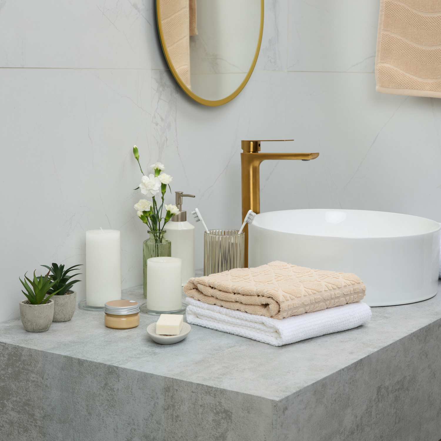 Свеча Fiamma классическая, белая I - фото № 5