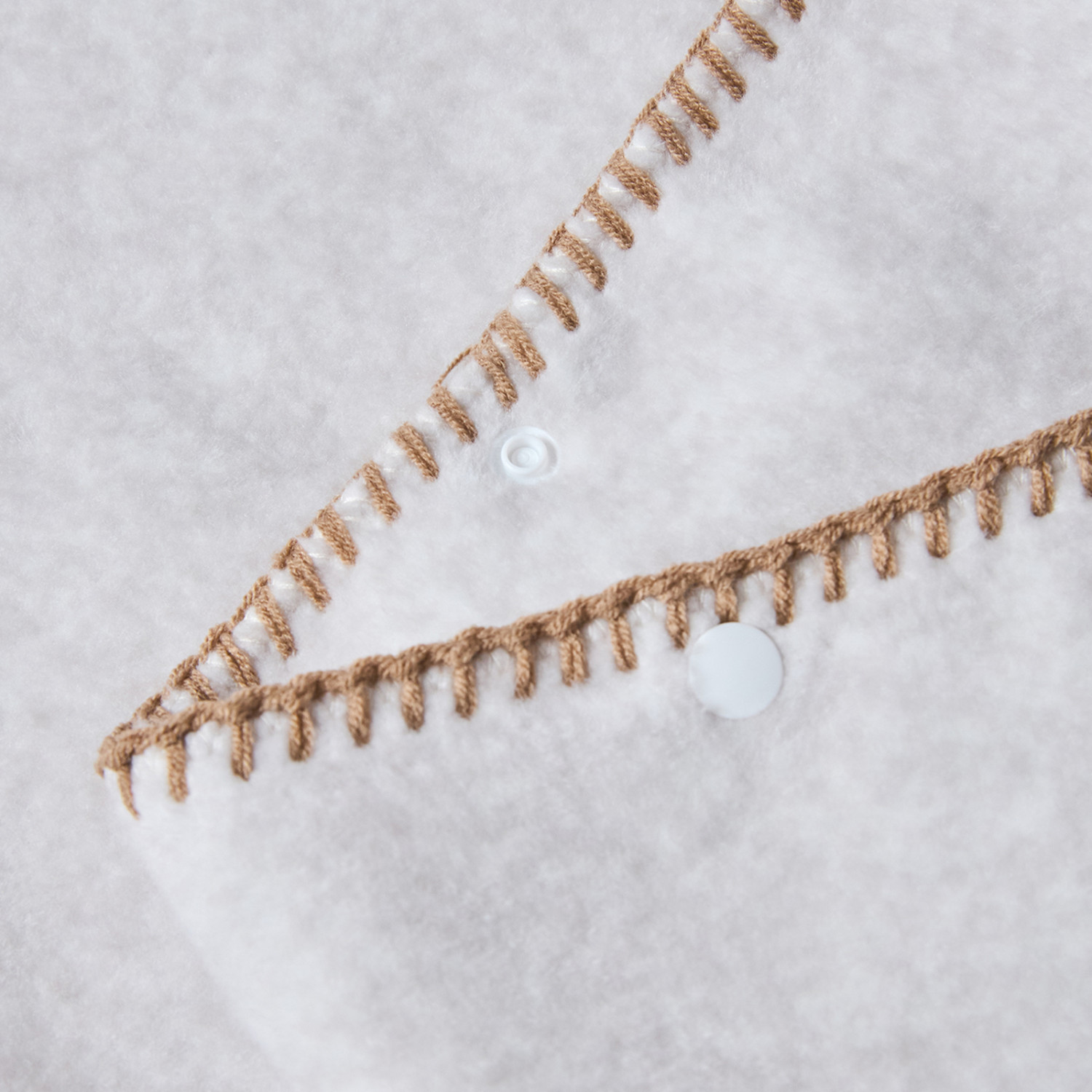 Плед Пончо/Poncho, светло-бежевый - фото № 7