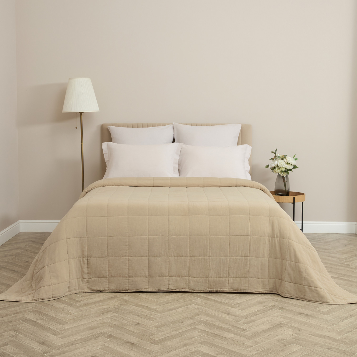 Покрывало Alda, бежевое - фото № 2