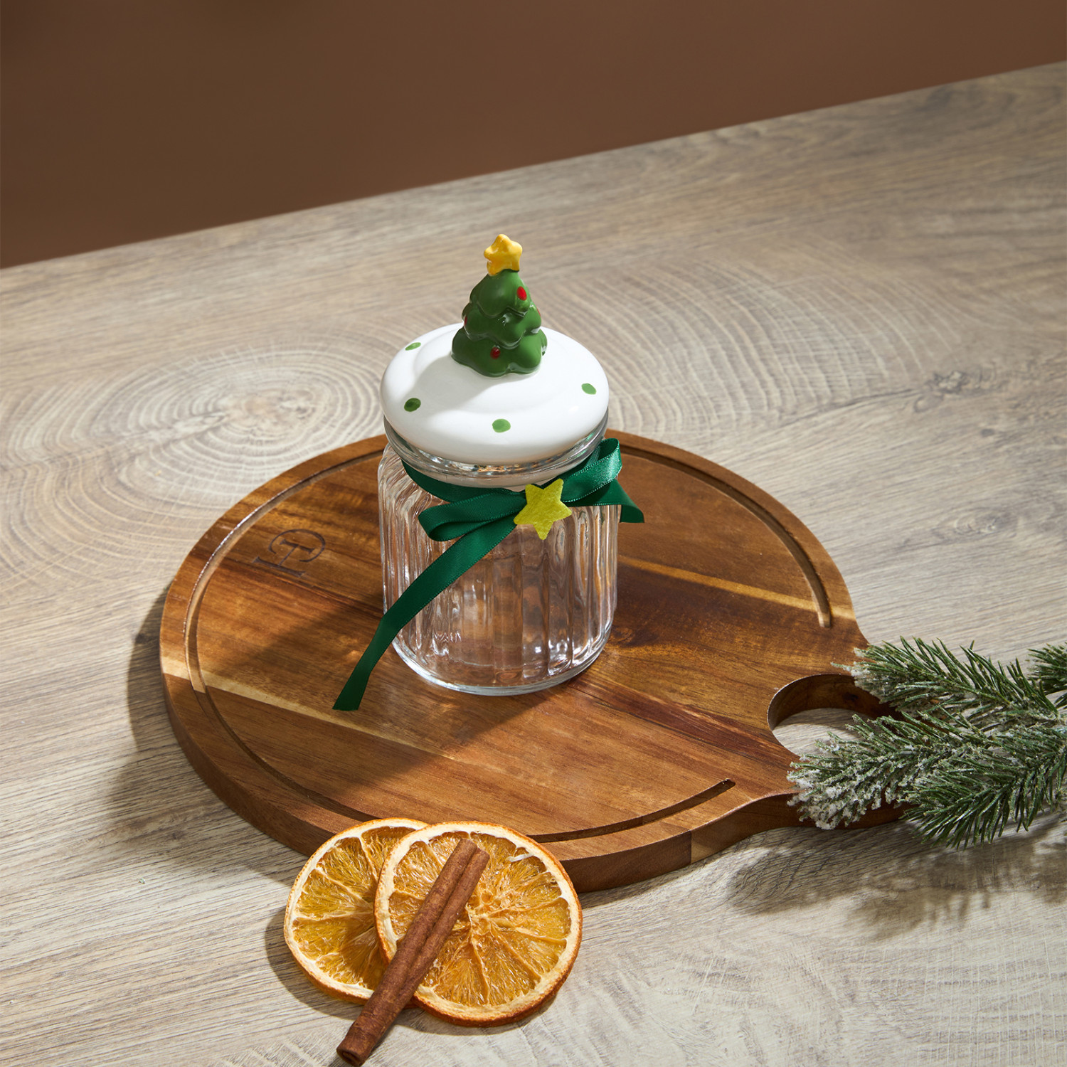 Емкость для хранения Рождественский джем/Christmas jam, елка II - фото № 2