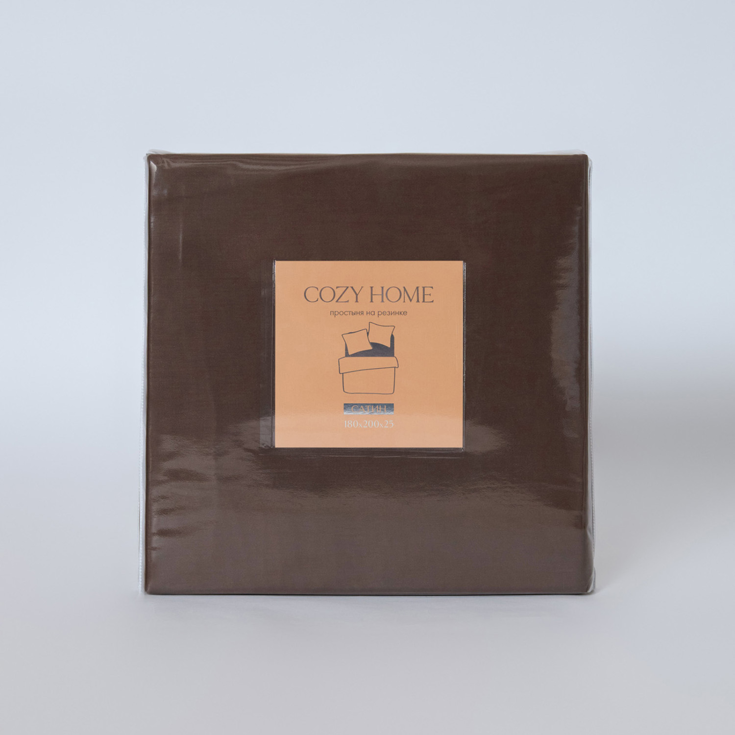 Простыня на резинке Кофе - фото № 7