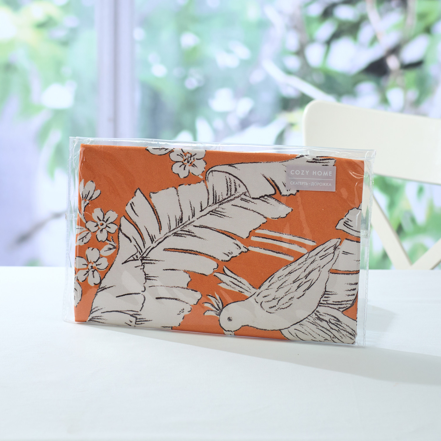 Скатерть-дорожка Птица/Uccello - фото № 4