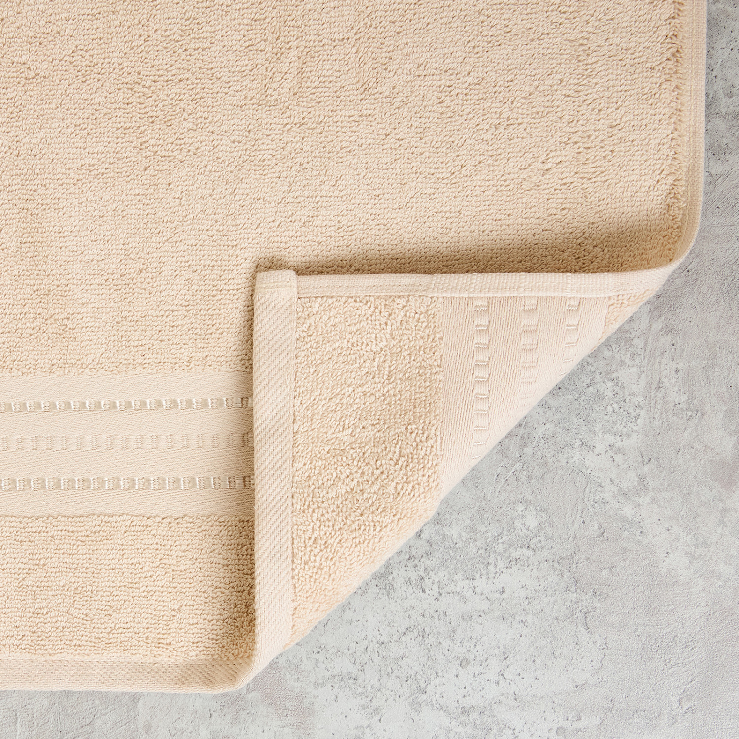 Полотенце махровое Базена/Basena, крем-брюле - фото № 3