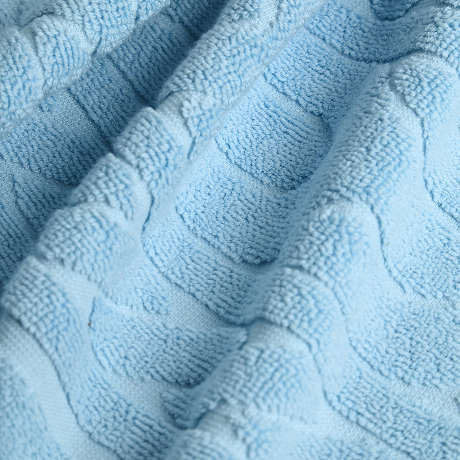 Полотенце махровое Saveria, голубое - фото № 3