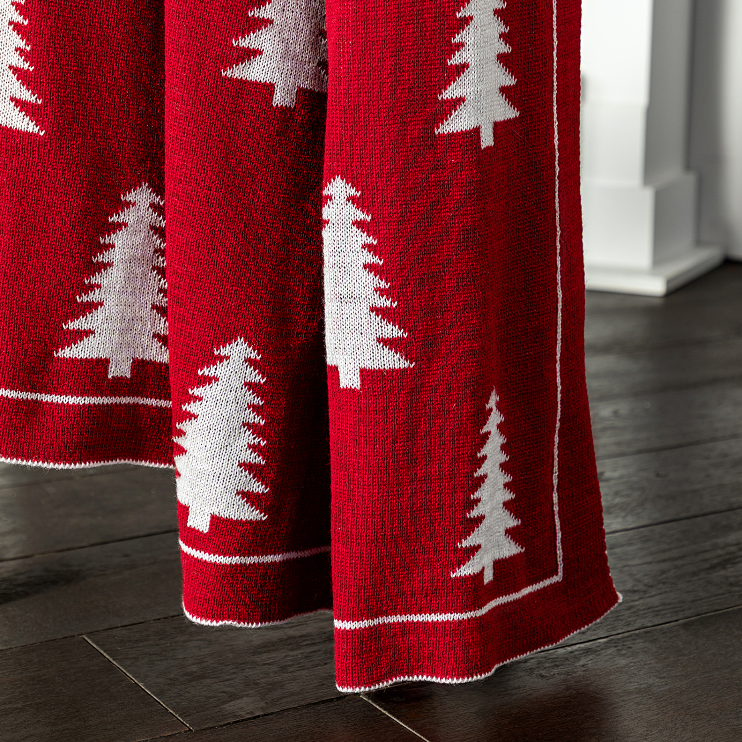 Плед Abete rosso, красный - фото № 2