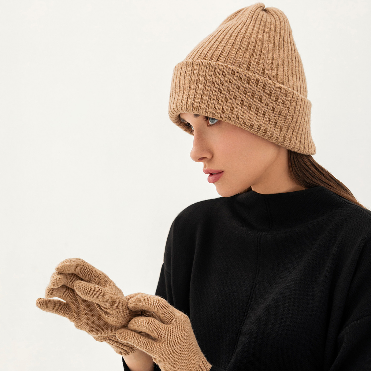 Перчатки Mont blanc, бежевые - фото № 3