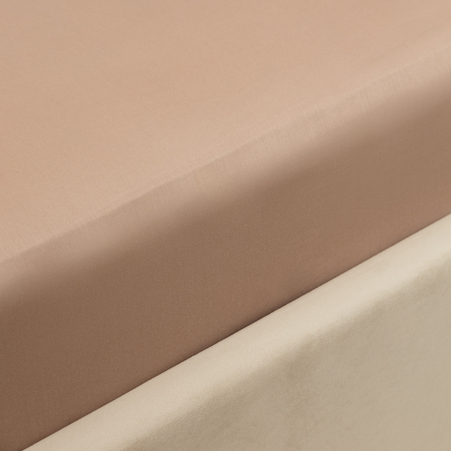 Простыня на резинке Миндаль/Almond - фото № 3