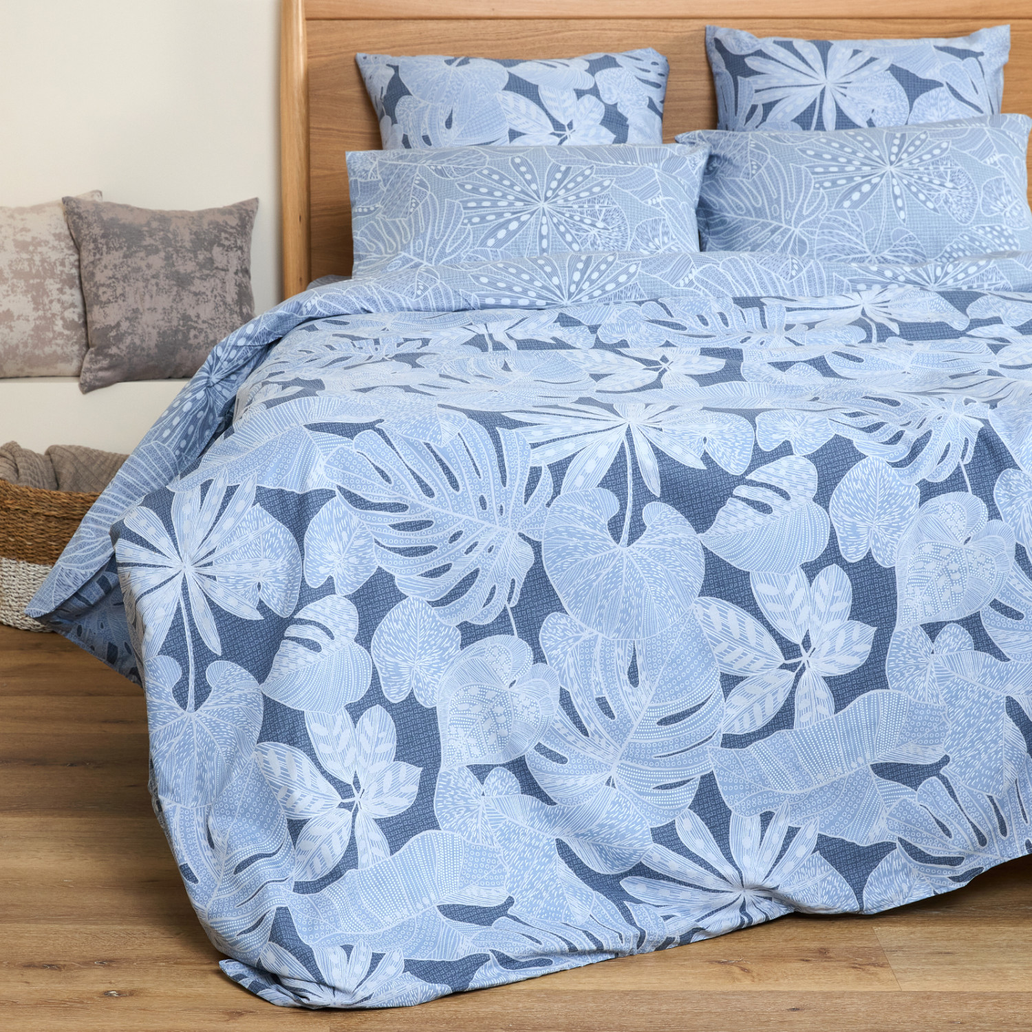 Постельное белье Pianta, голубое - фото № 7