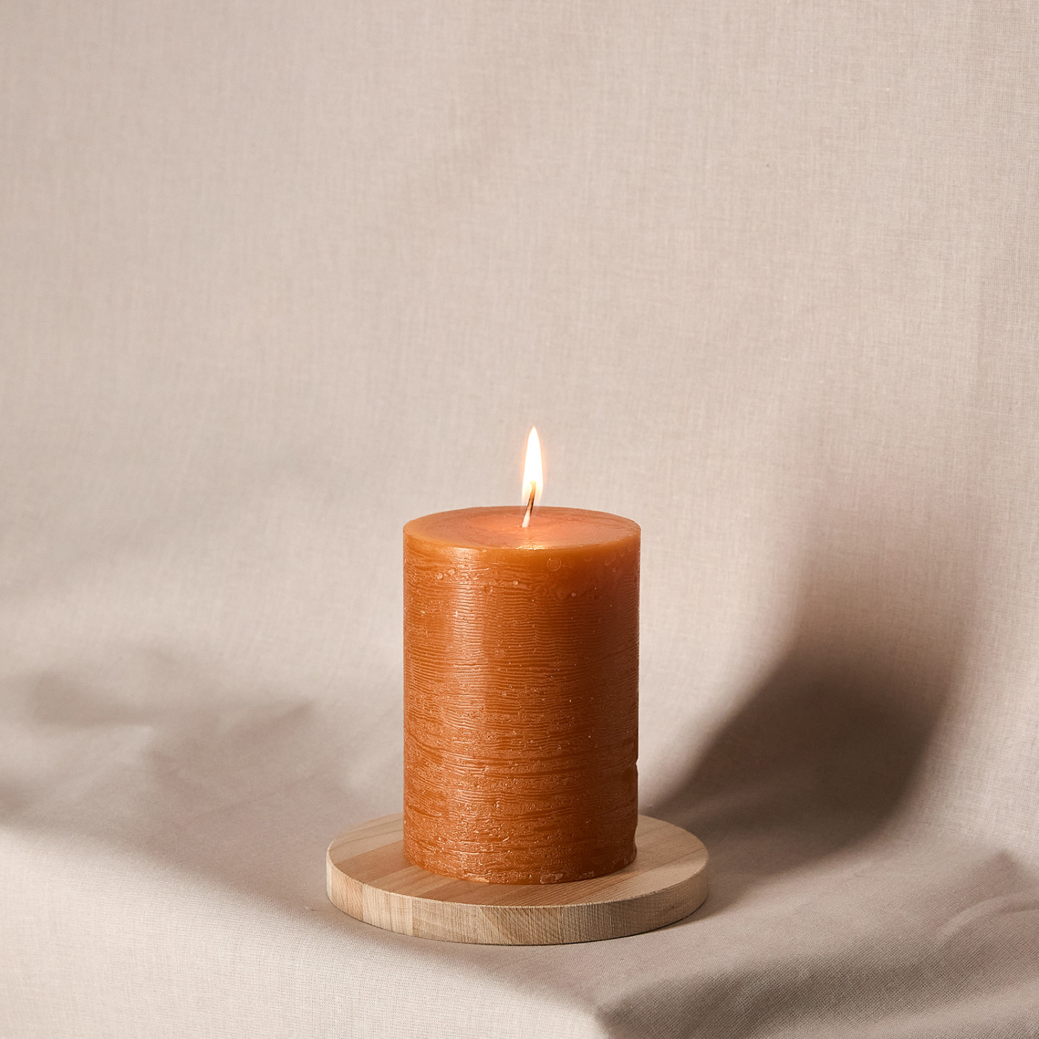 Свеча Пламя/Fiamma классическая, охра - фото № 5