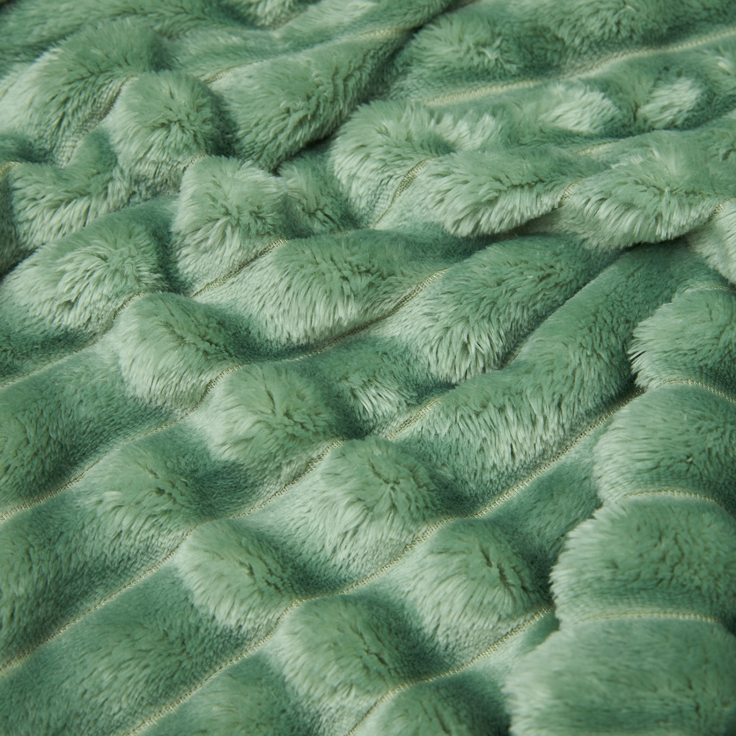 Плед Мягкая полоска/Soft strip, нефрит - фото № 7