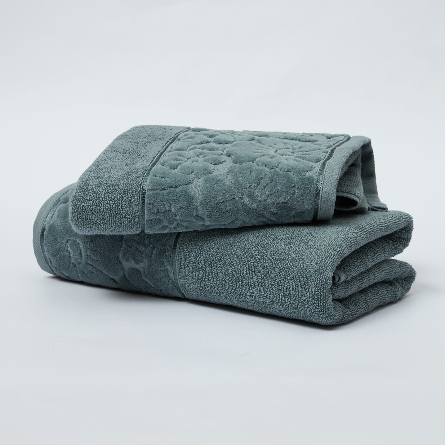 Полотенце махровое Личия/Licia, серо-голубое - фото № 5