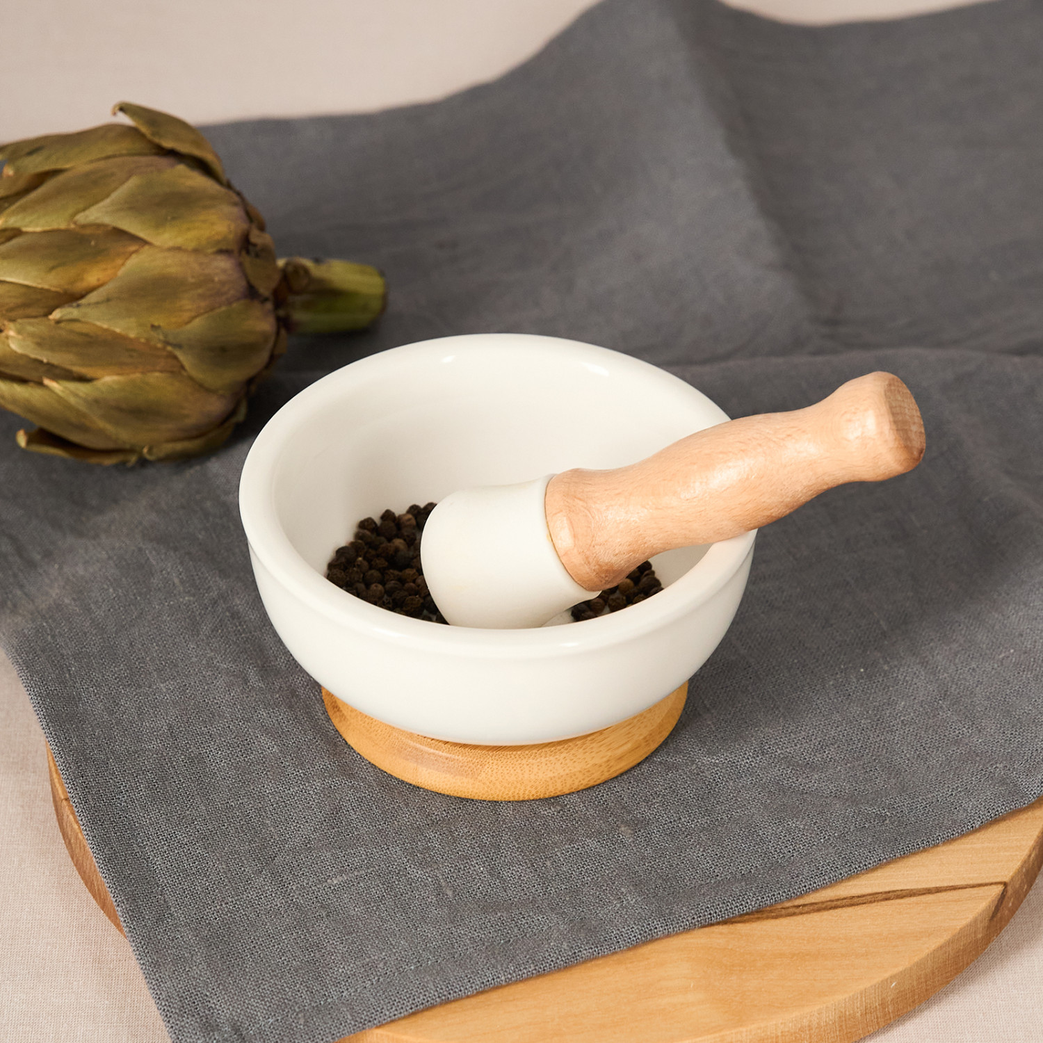 Ступка с пестиком Зефир/Marshmallows 200 мл