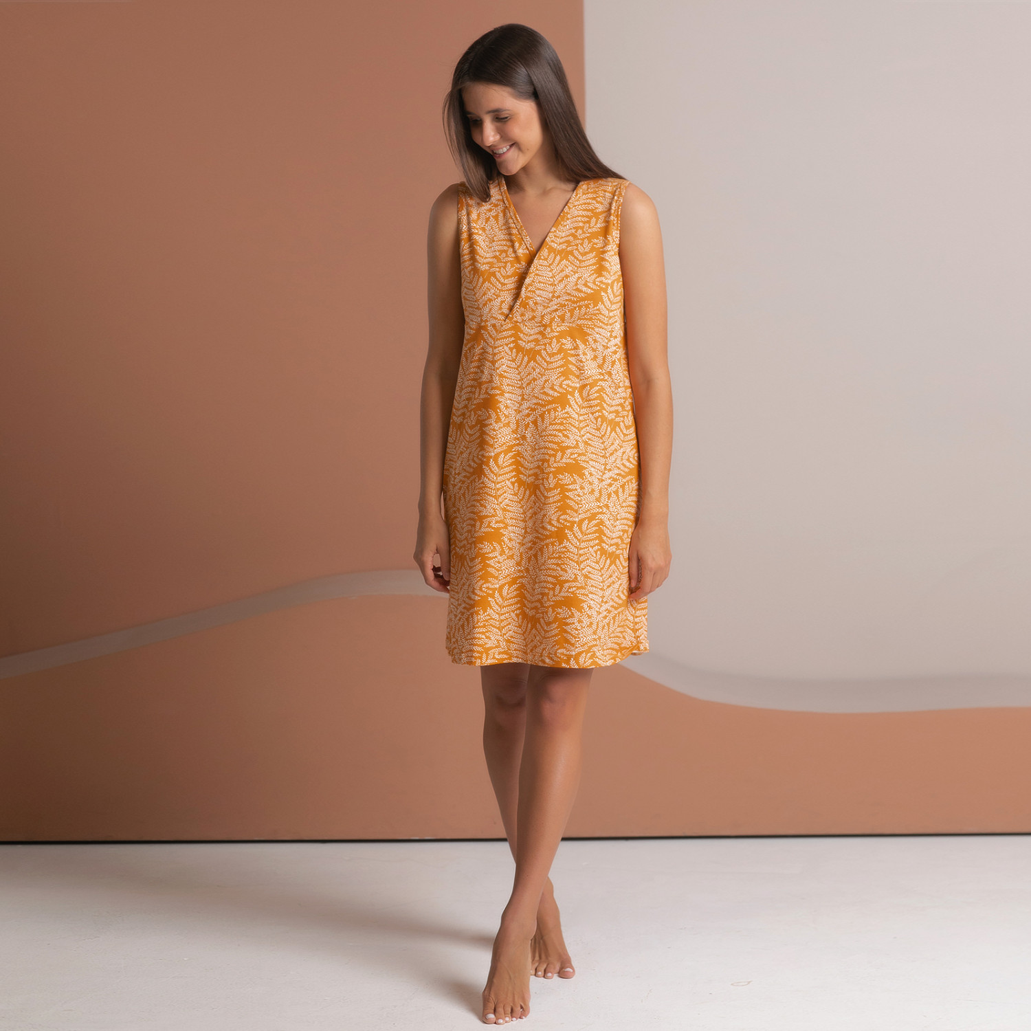 Сорочка Оранжевый/Аrancione, узор II - фото № 3