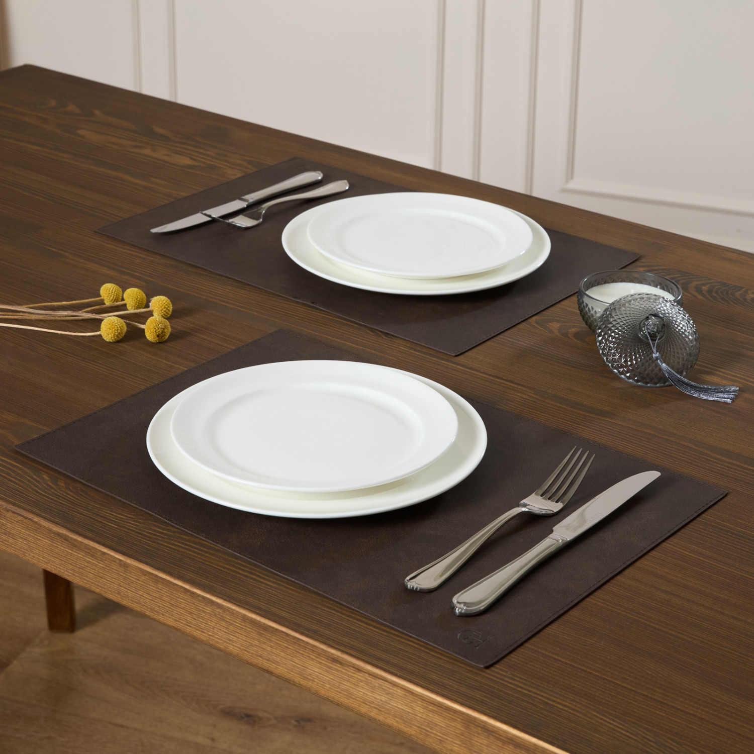 Набор плейсматов Ricky, коричневый - фото № 5