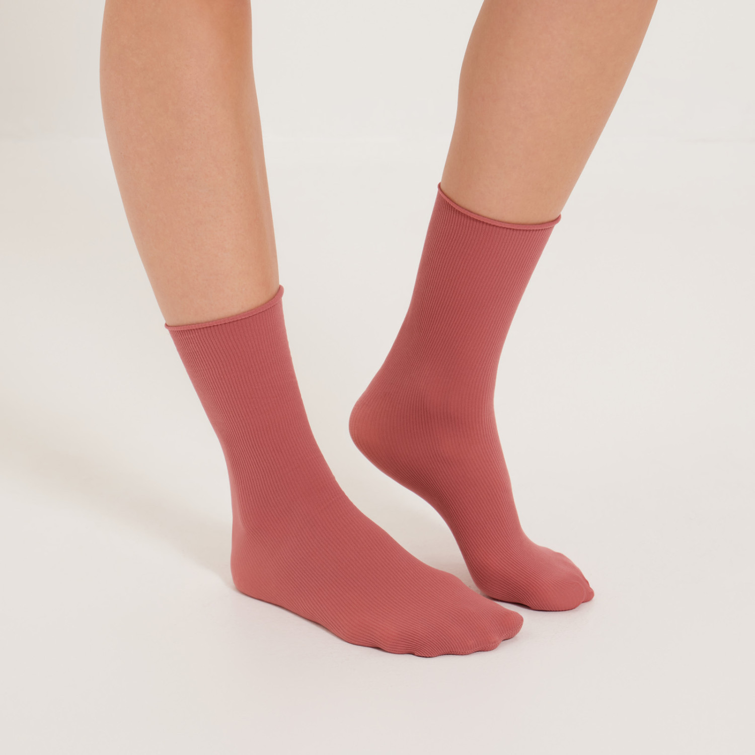 Носки Роза Руж, молочные/розовые - фото № 4