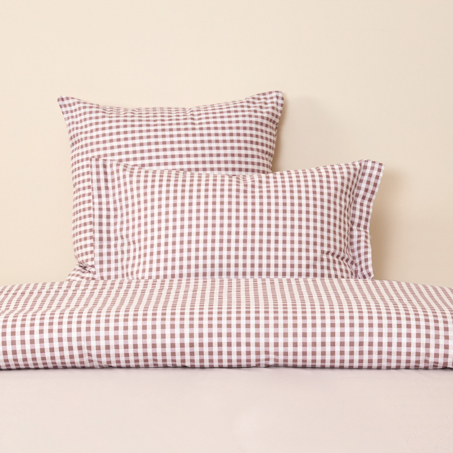 Постельное белье полукомплект Vichy, коричневое - фото № 10