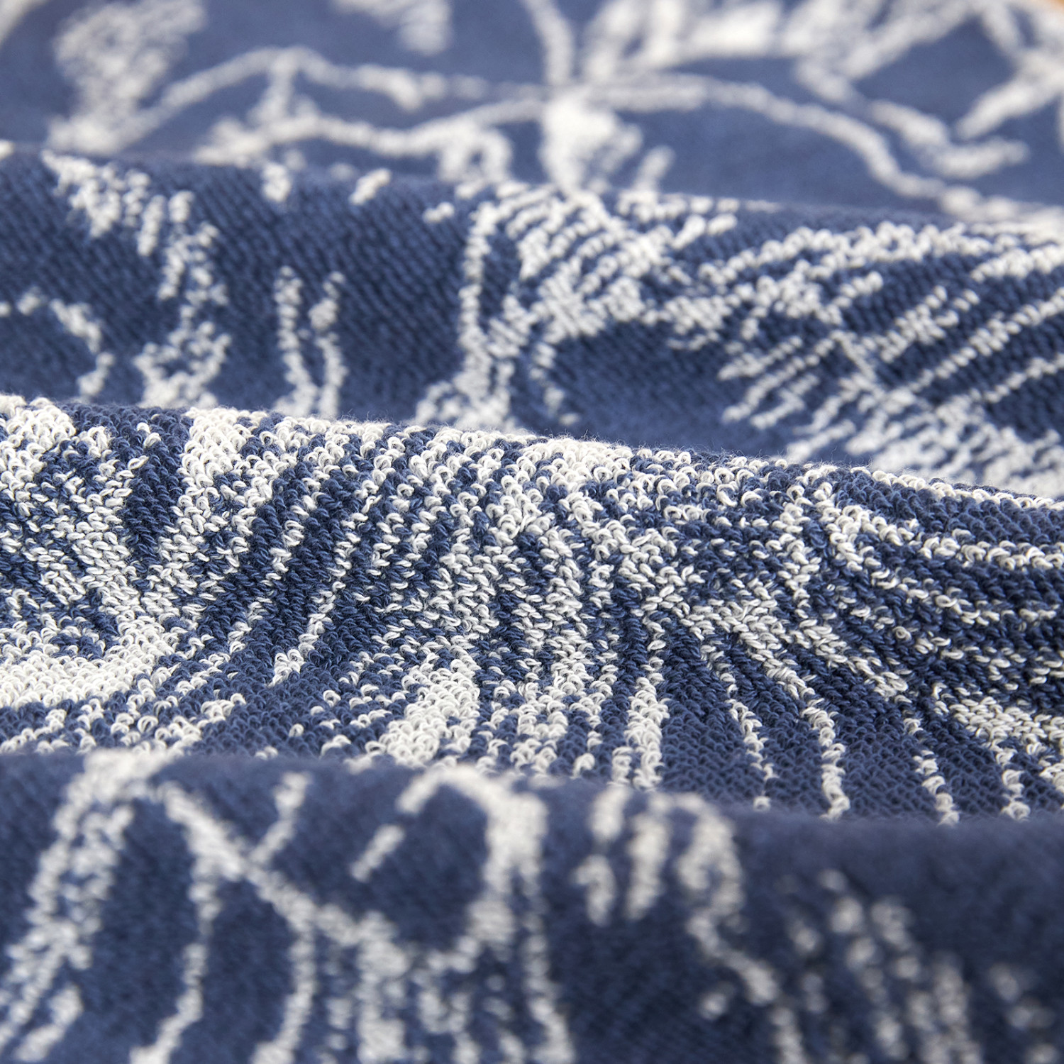 Полотенце махровое Duality, синее - фото № 6