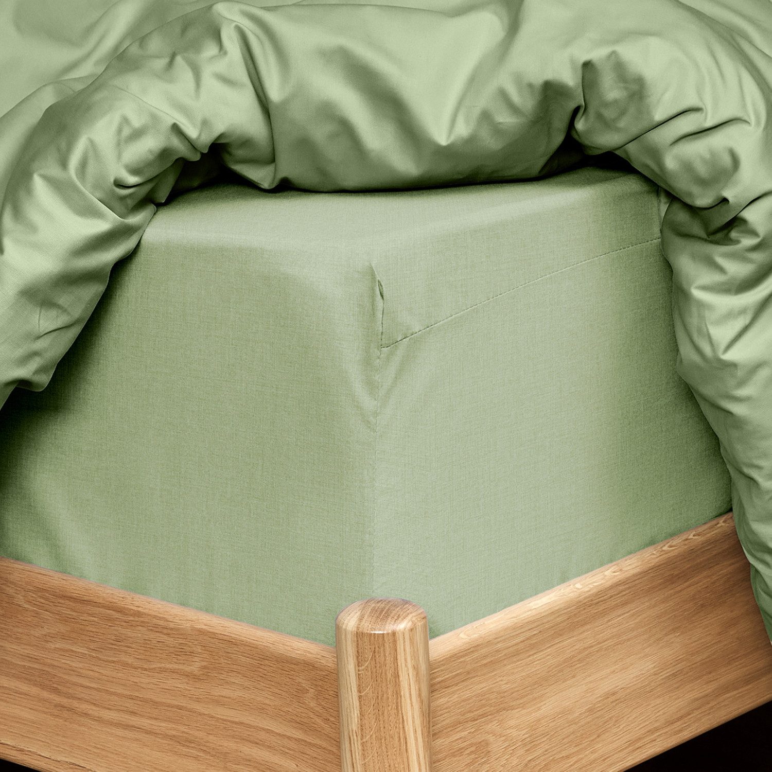 Простыня на резинке Модико (зеленый) I