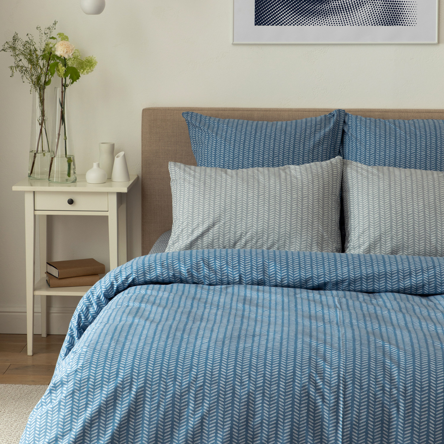 Постельное белье Gustavo, голубое - фото № 7