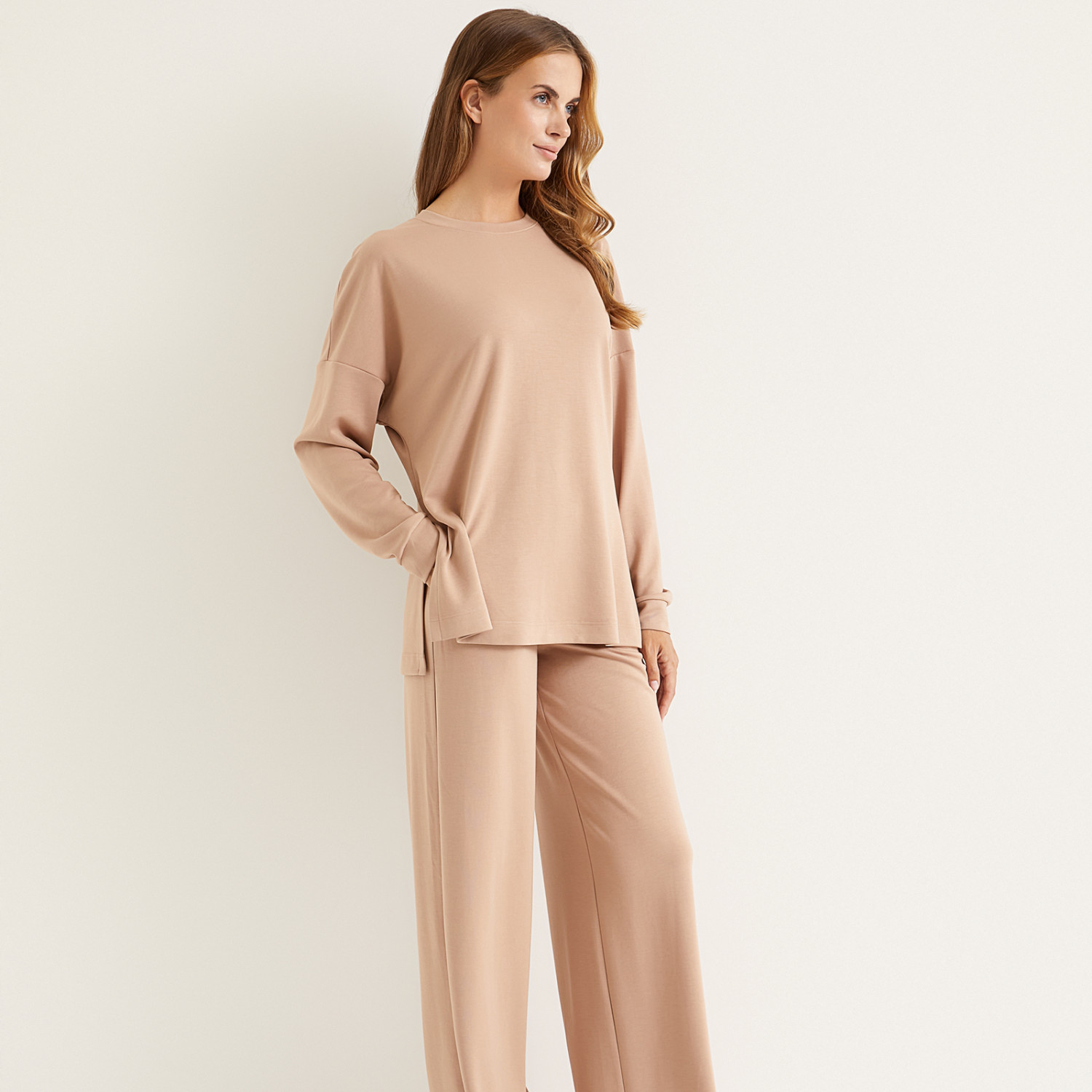 Брюки Прогулка/Passeggio, бежевые - фото № 6