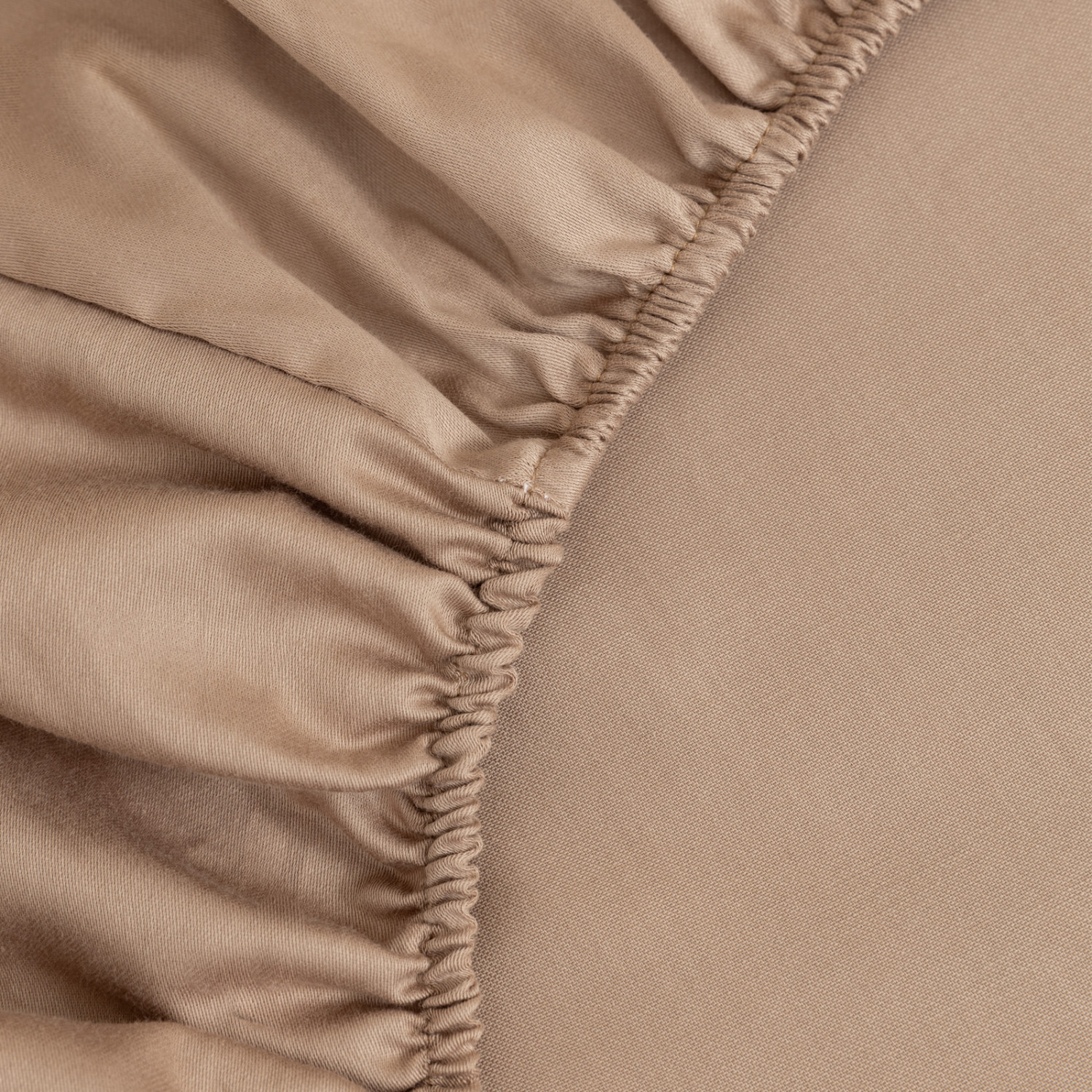 Простыня на резинке Миндаль/Almond - фото № 5