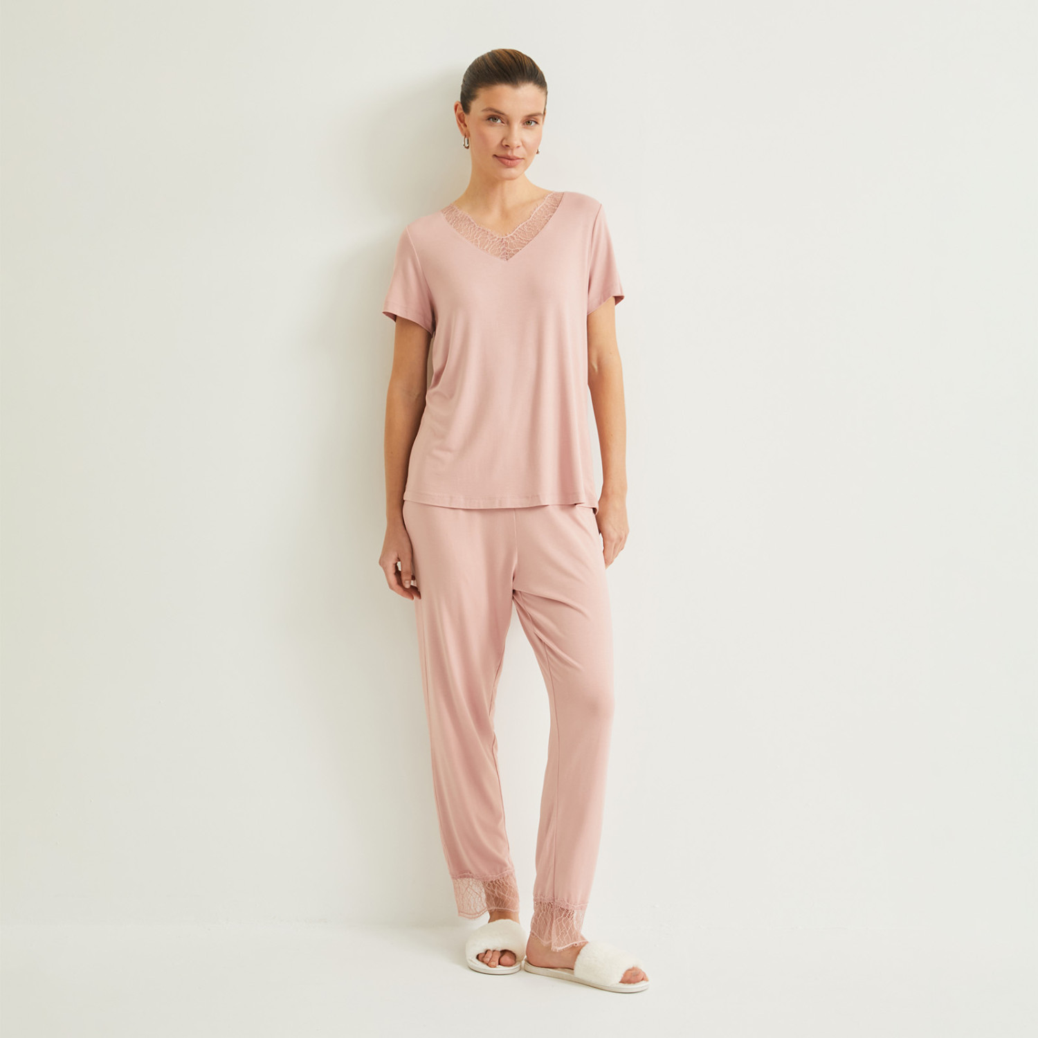 Пижама Lacy, розовая - фото № 2