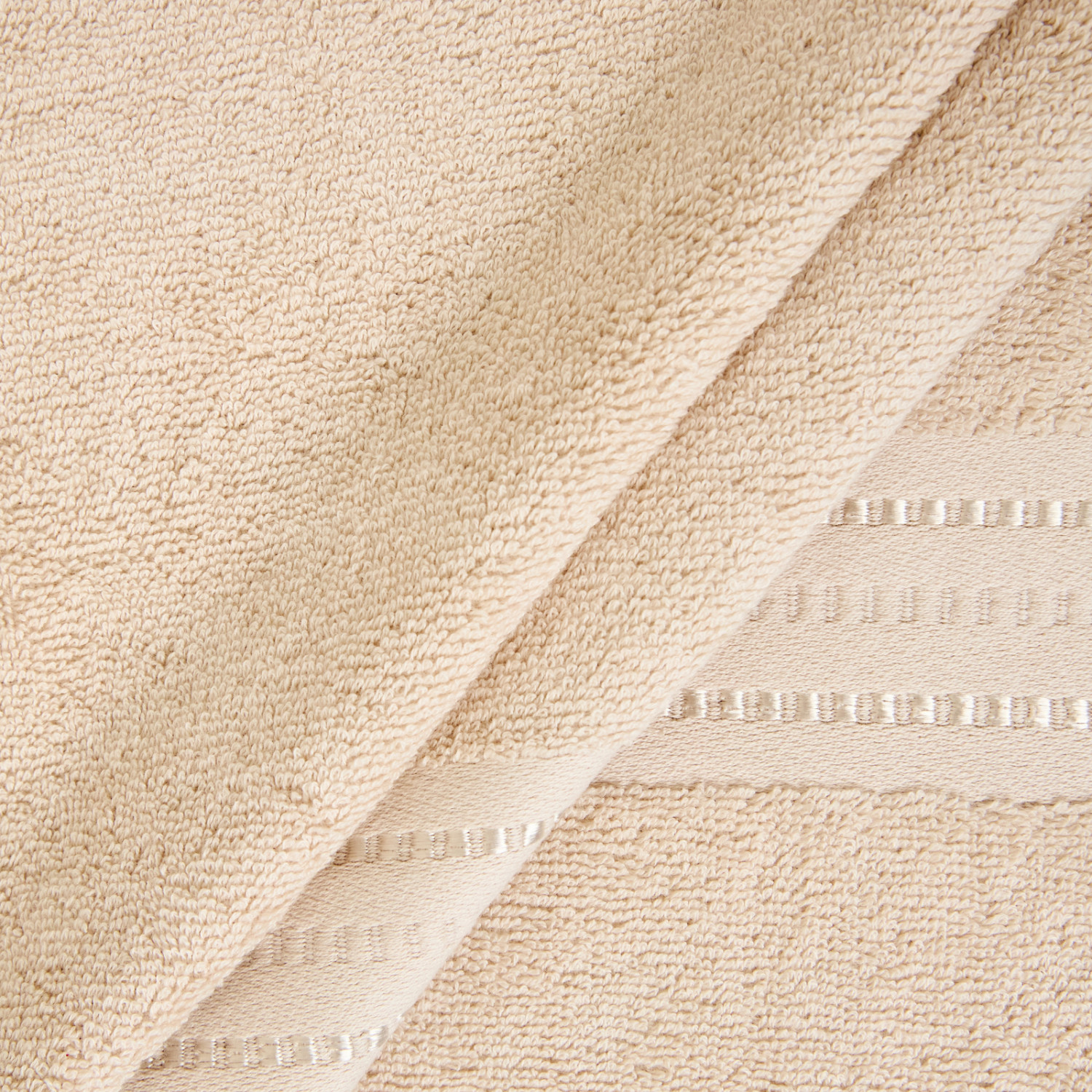 Полотенце махровое Базена/Basena, крем-брюле - фото № 4