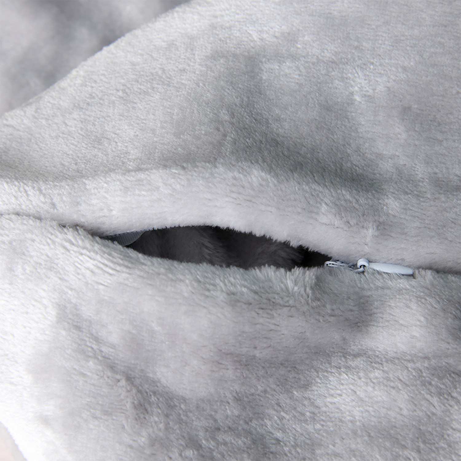 Наволочка декоративная Сверхмягкий/Supersoft, серебро - фото № 4