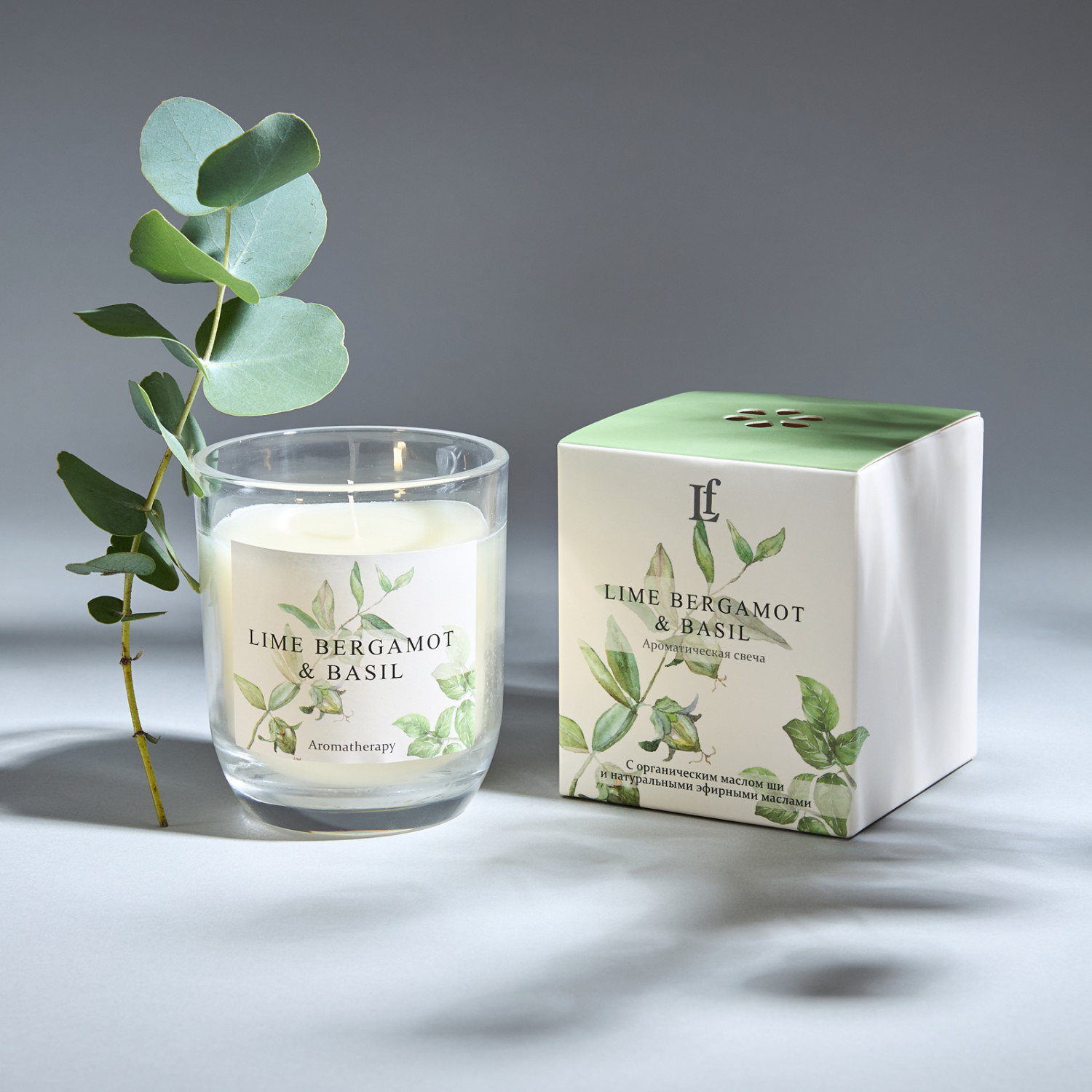 Свеча ароматическая Lime bergamot & Basil - фото № 2