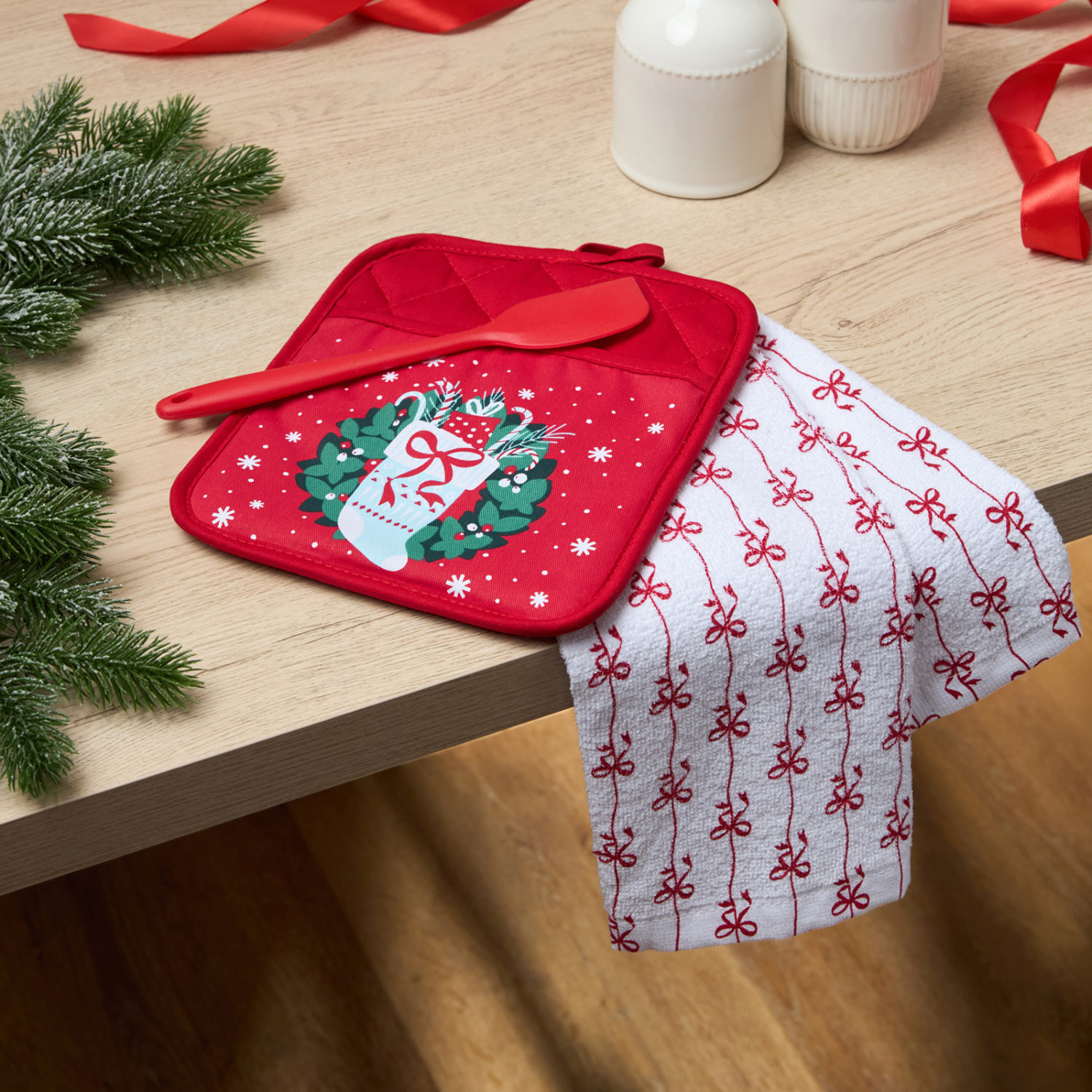 Комплект кухонный Венок/Wreath - фото № 3