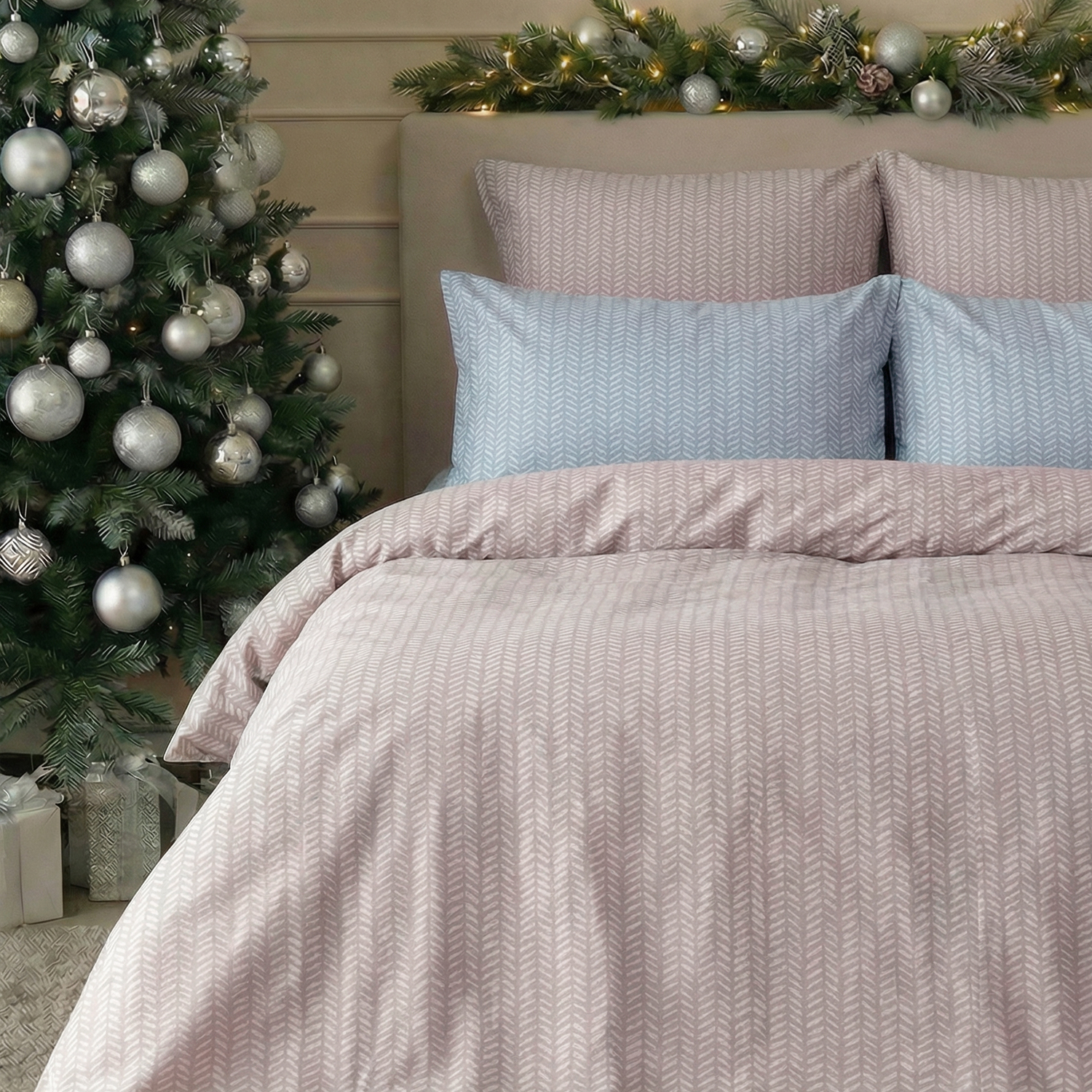 Постельное белье Gustavo, бежевое