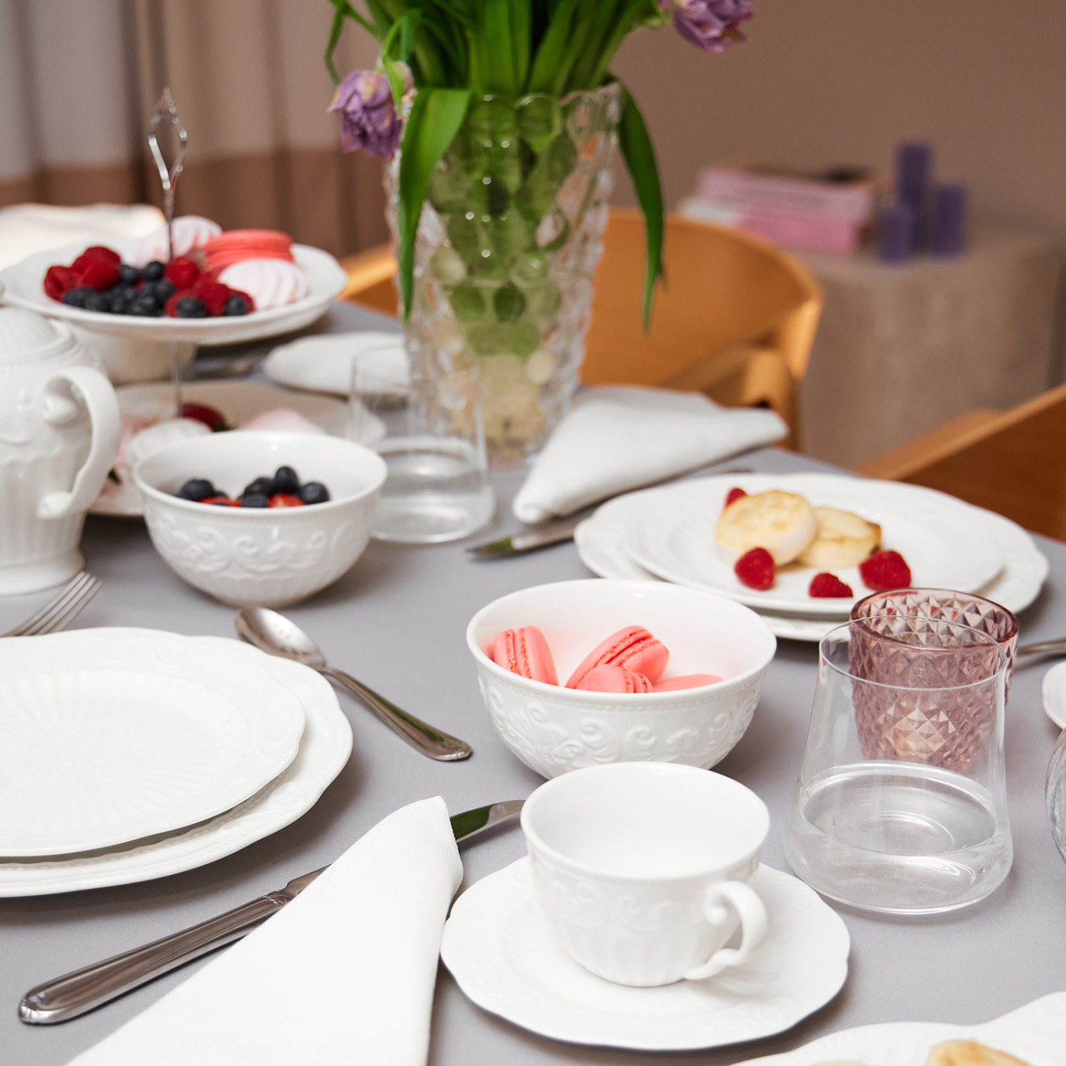 Тарелка Белое тиснение/Emboss White II - фото № 10