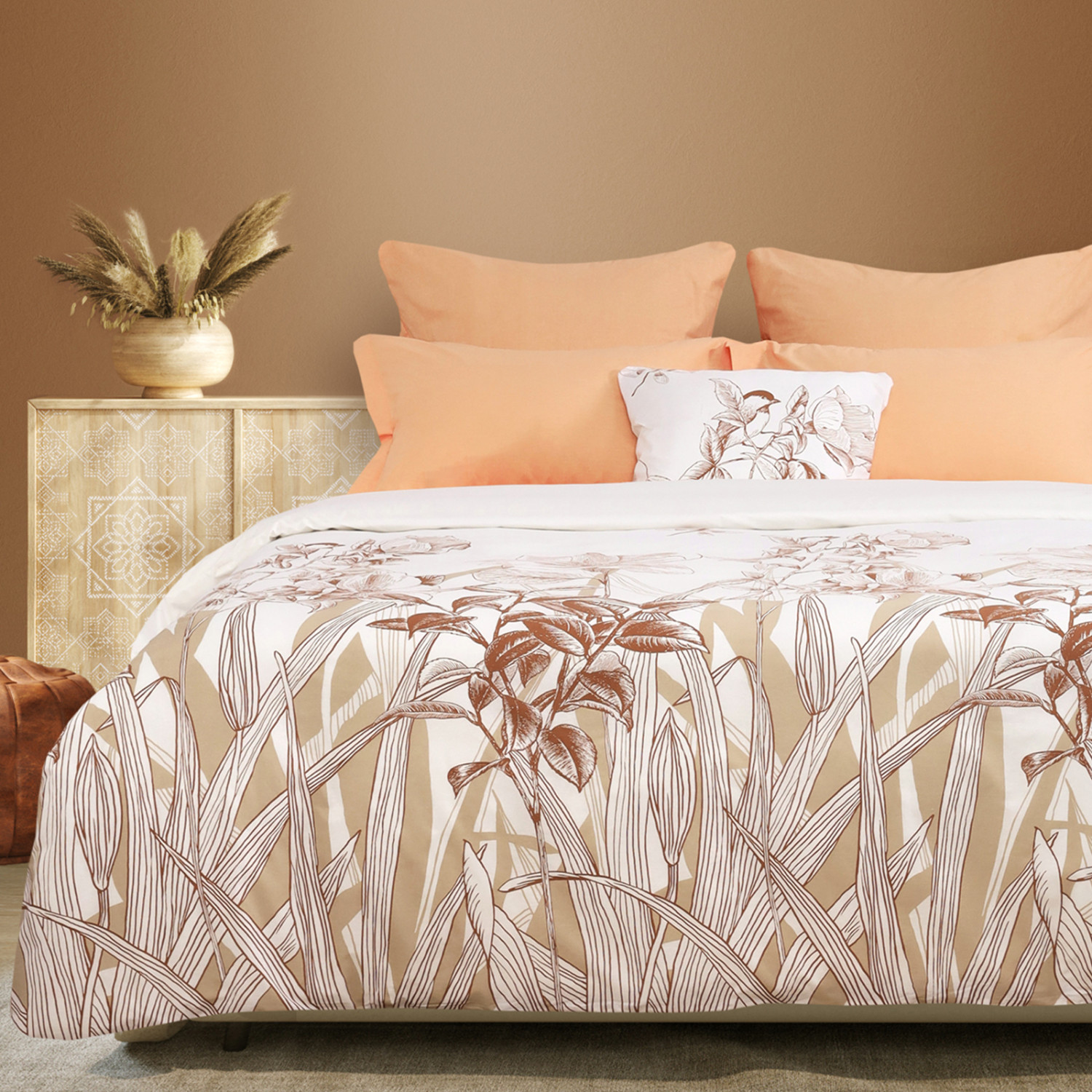 Постельное белье Alba, оранжевое