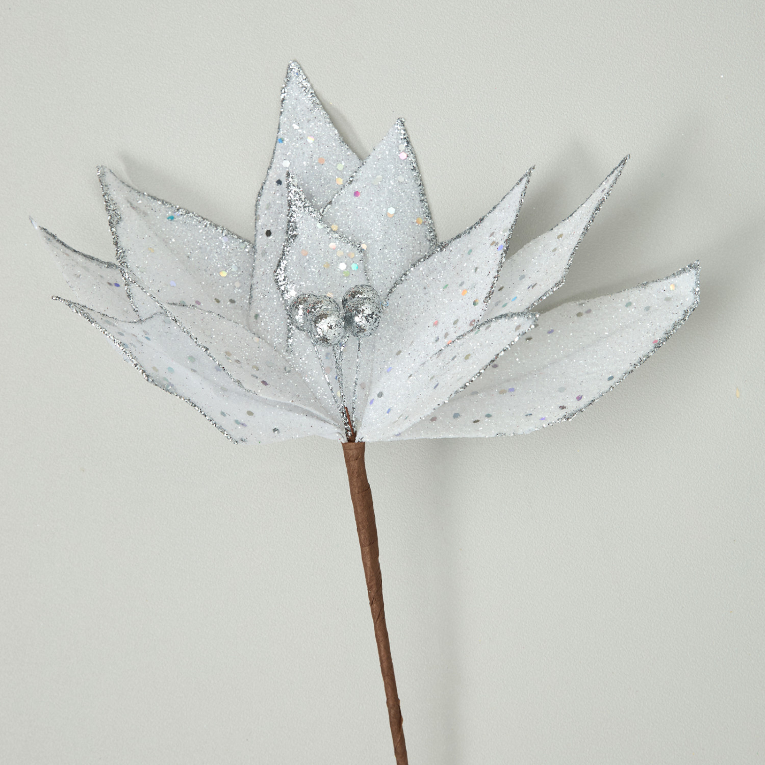 Цветок Fiori di festa, серебро - фото № 3