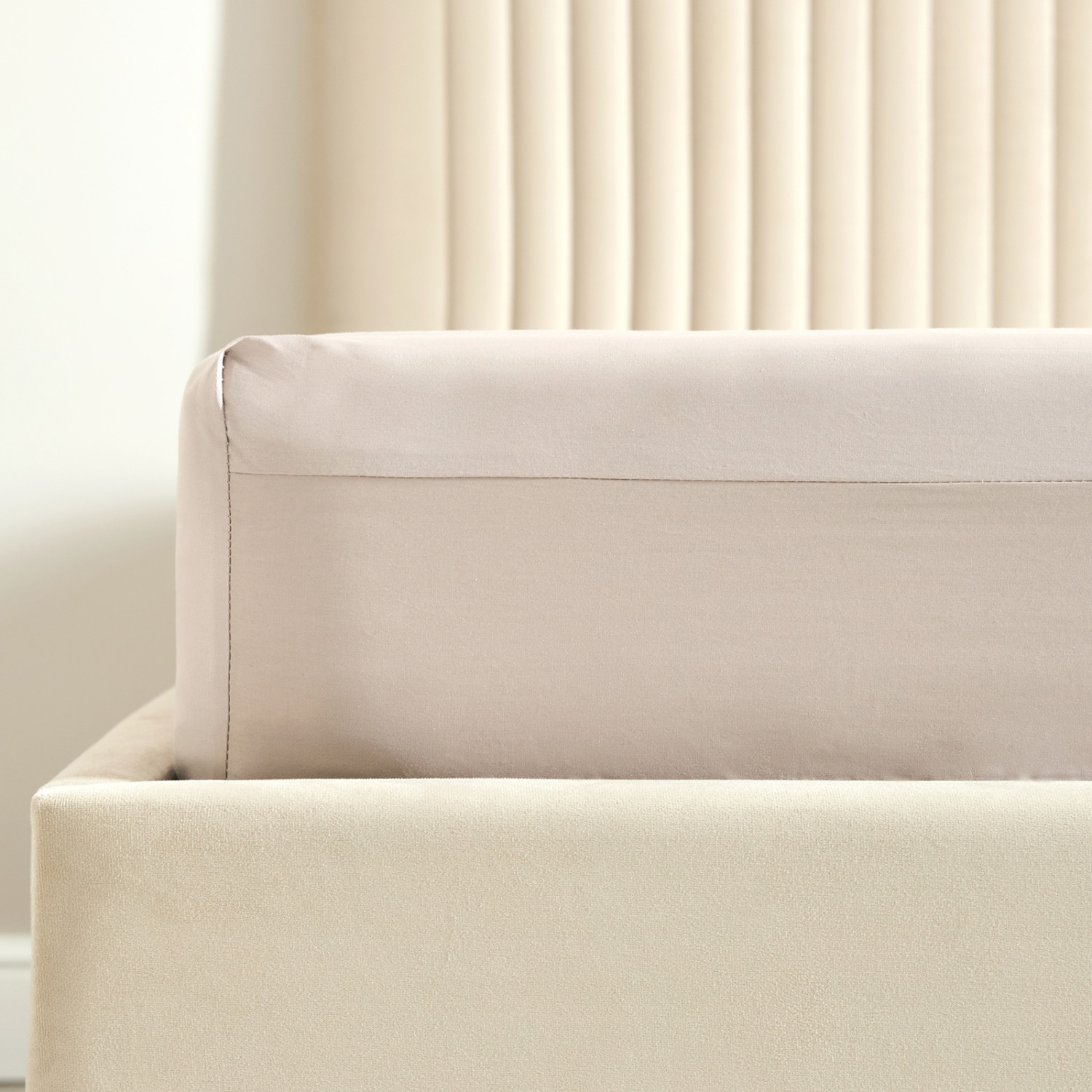 Простыня на резинке Сappuccino, сатин - фото № 2