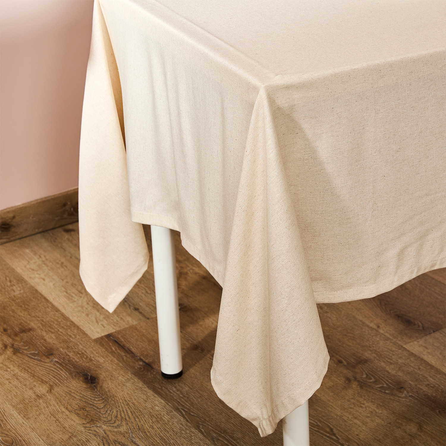 Скатерть ЭКО/ECO, бежевая - фото № 2