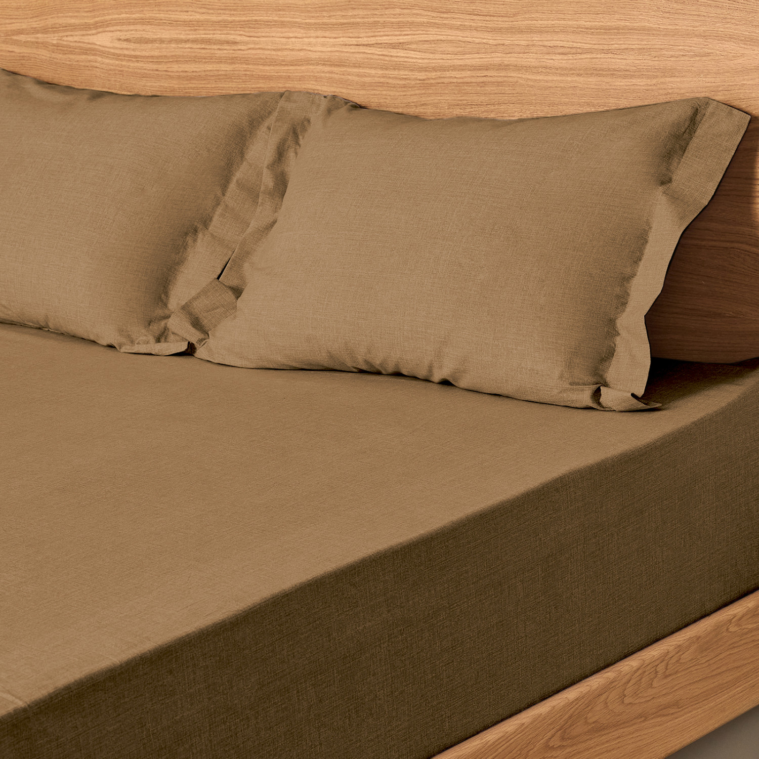 Комплект наволочек Tessitura с ушками, коричневый - фото № 2