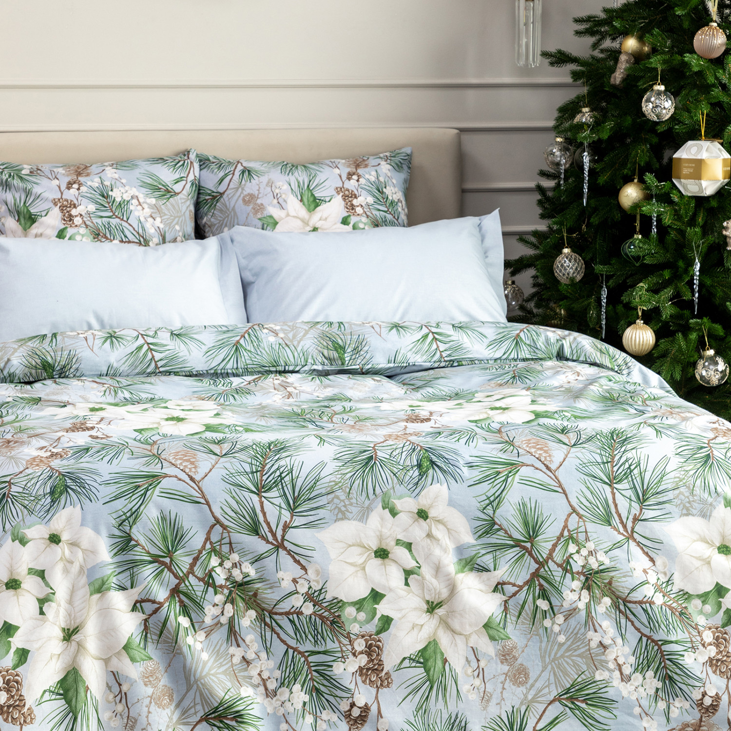Постельное белье Дерево/Albero di Natale - фото № 2