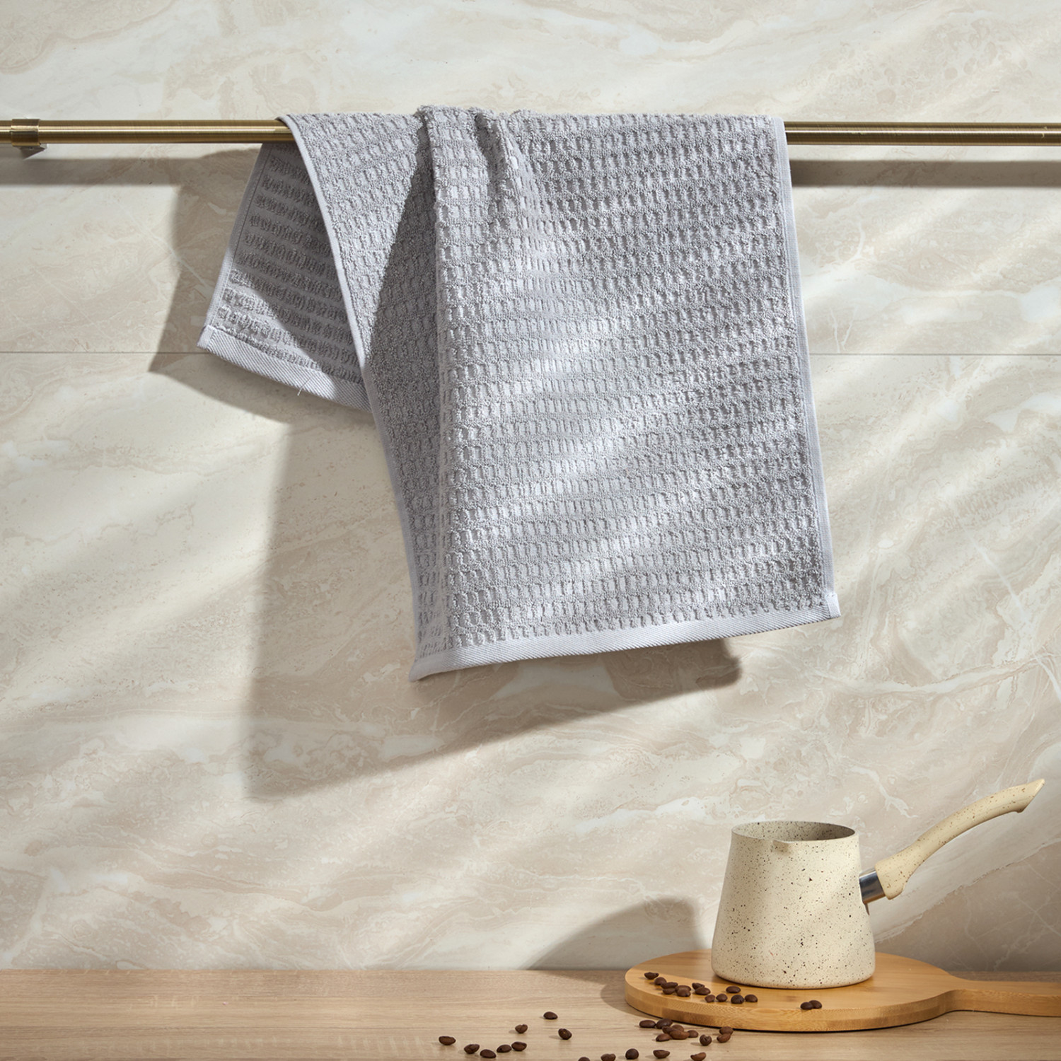 Полотенце Sierra, серое - фото № 2