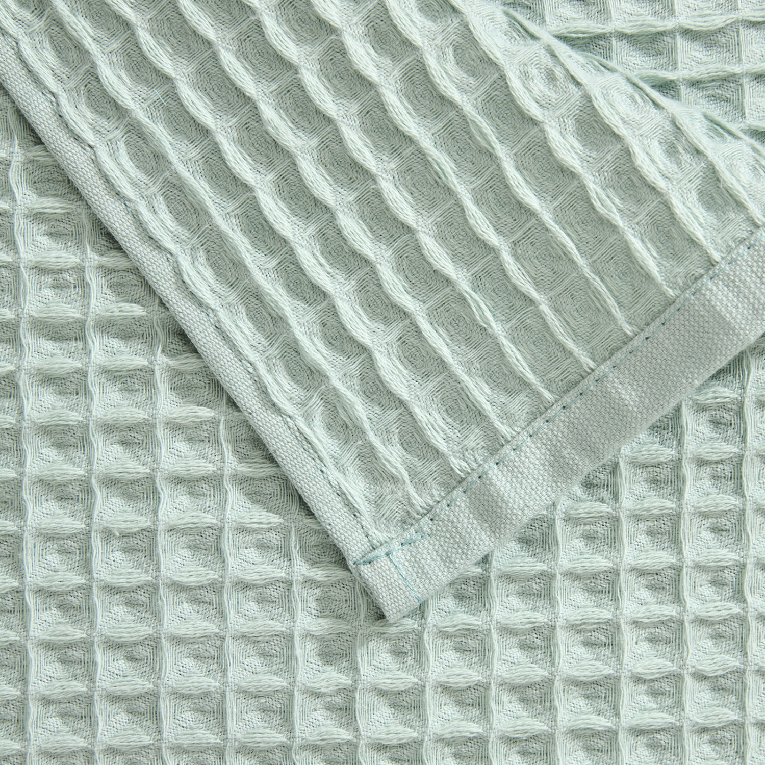 Полотенце вафельное Lorgo, мята - фото № 6