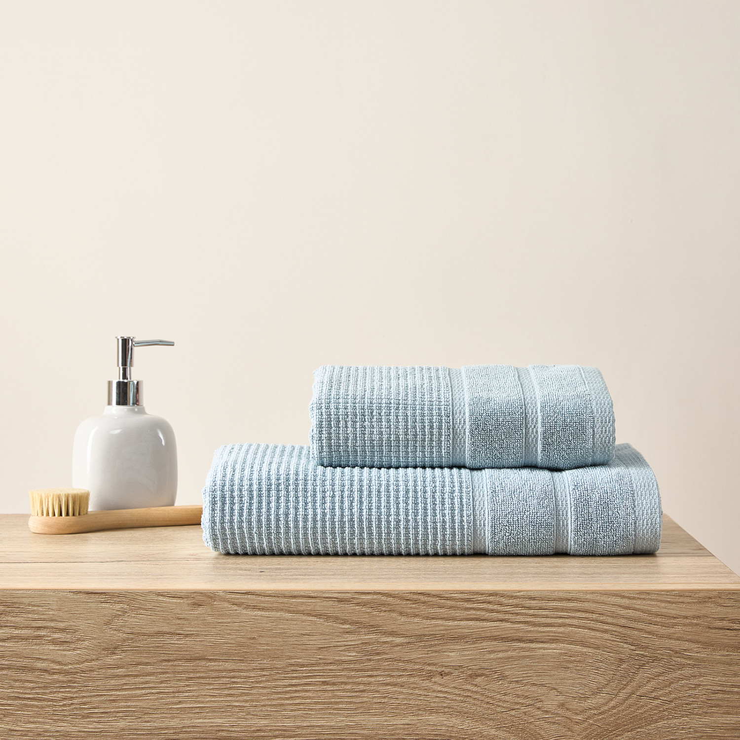 Полотенце махровое Irma, голубое - фото № 4