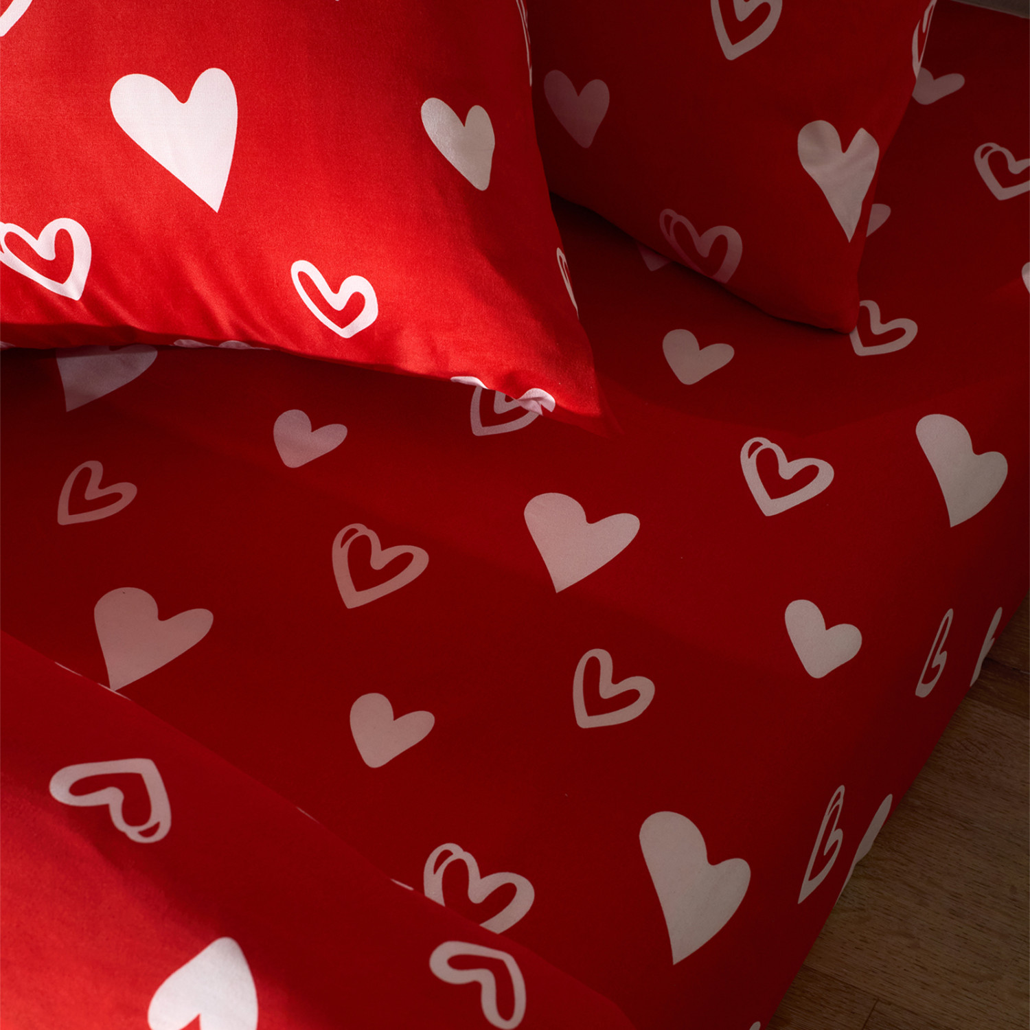 Постельное белье Floox Красное сердце - фото № 3