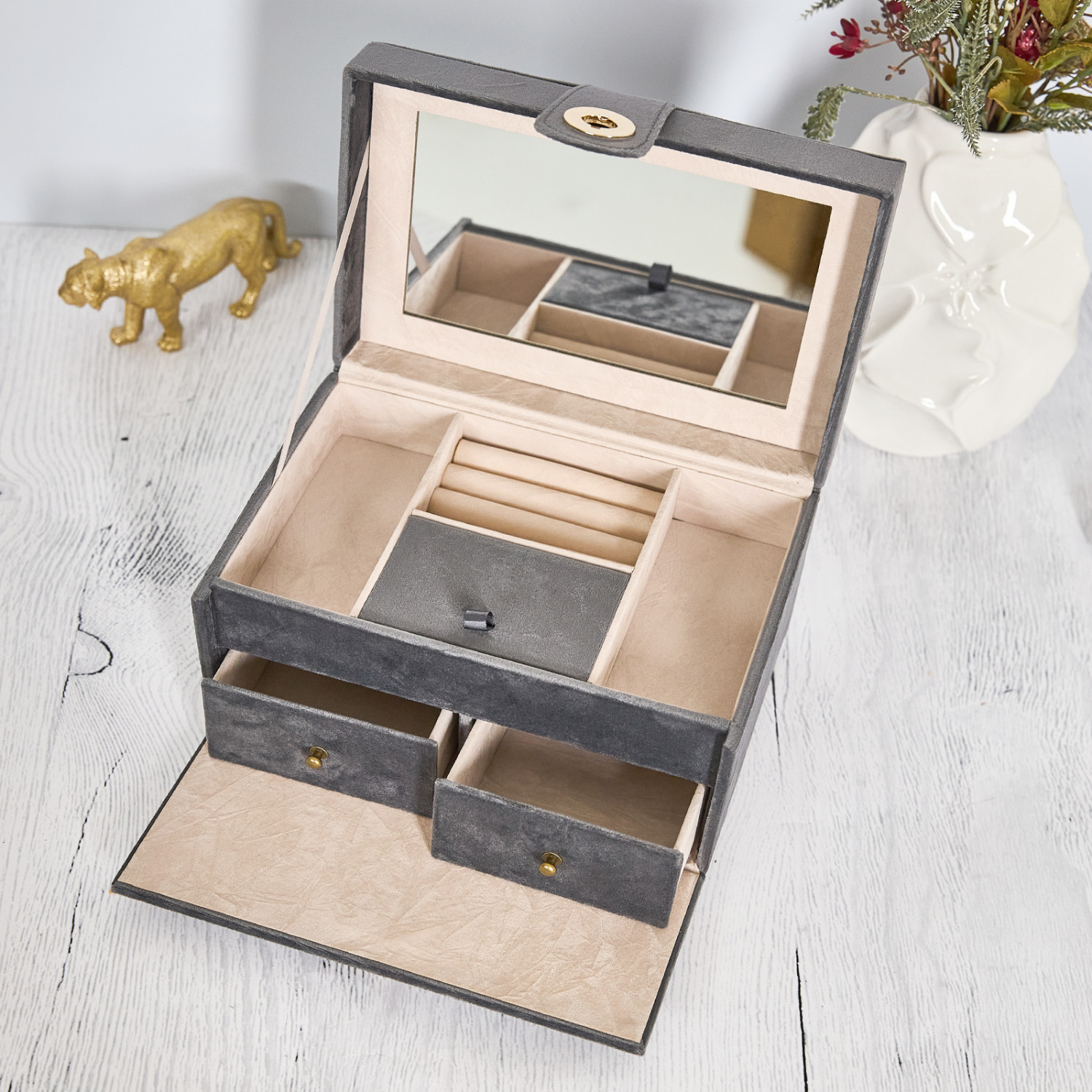 Шкатулка Granelli, серая - фото № 2