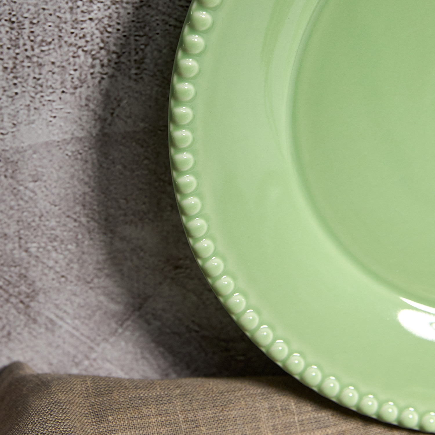 Тарелка Грация/Grace, зеленая - фото № 3