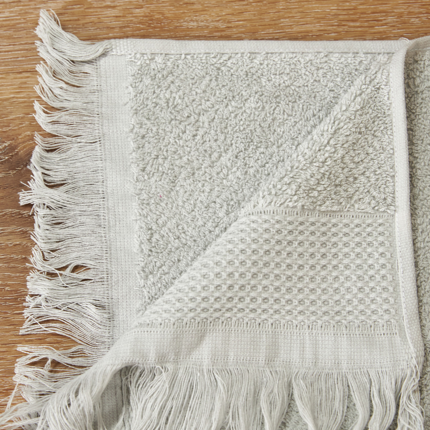 Полотенце махровое Finezza, серое - фото № 5