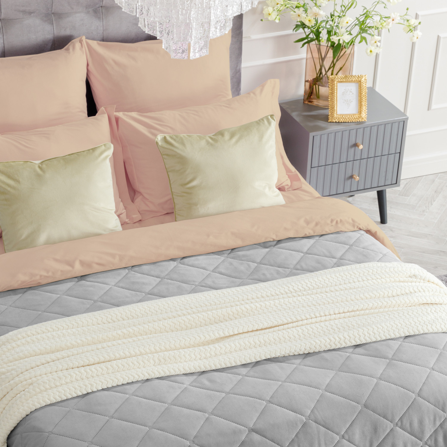 Покрывало Losanga, серое - фото № 10